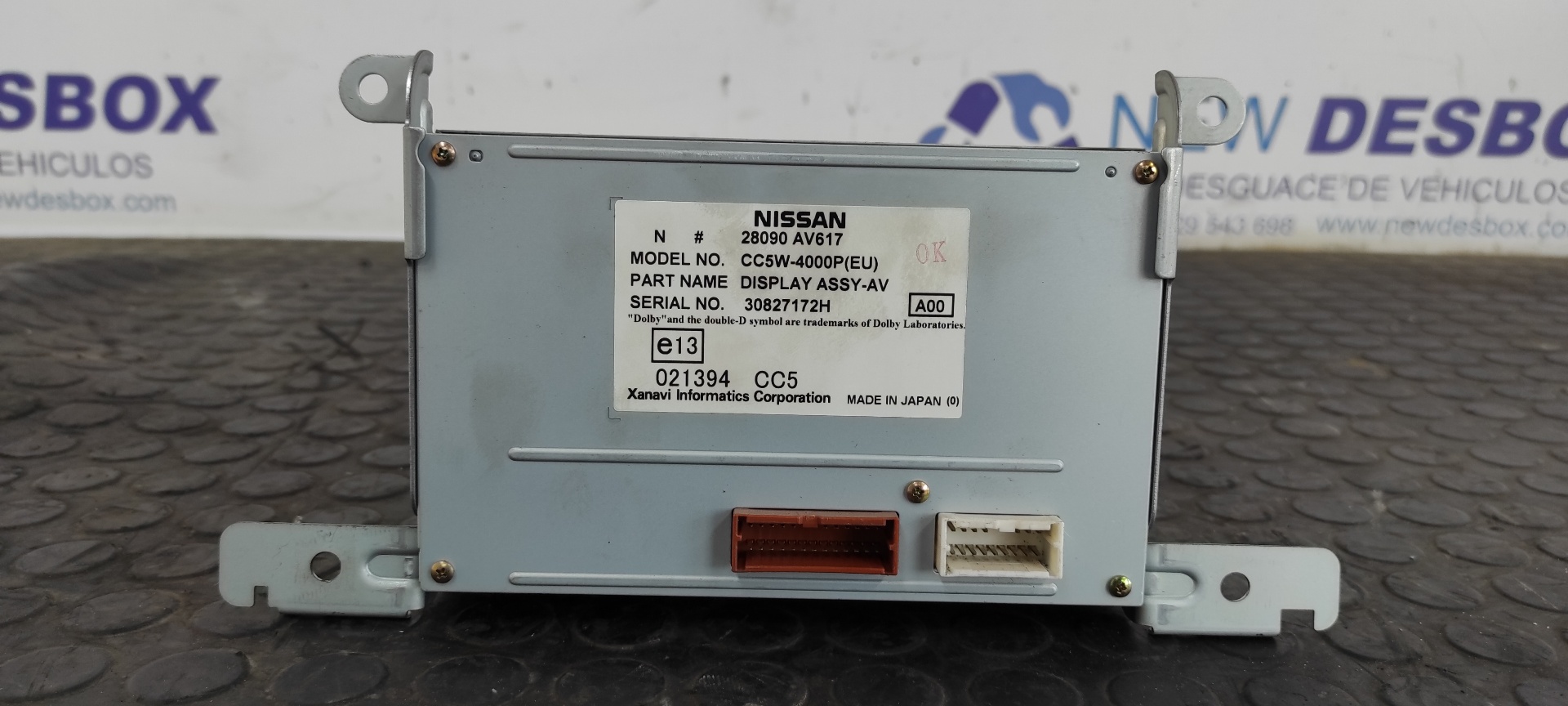 PANTALLA MULTIFUNCION NISSAN PRIMERA BERLINA (P12) - vista 7