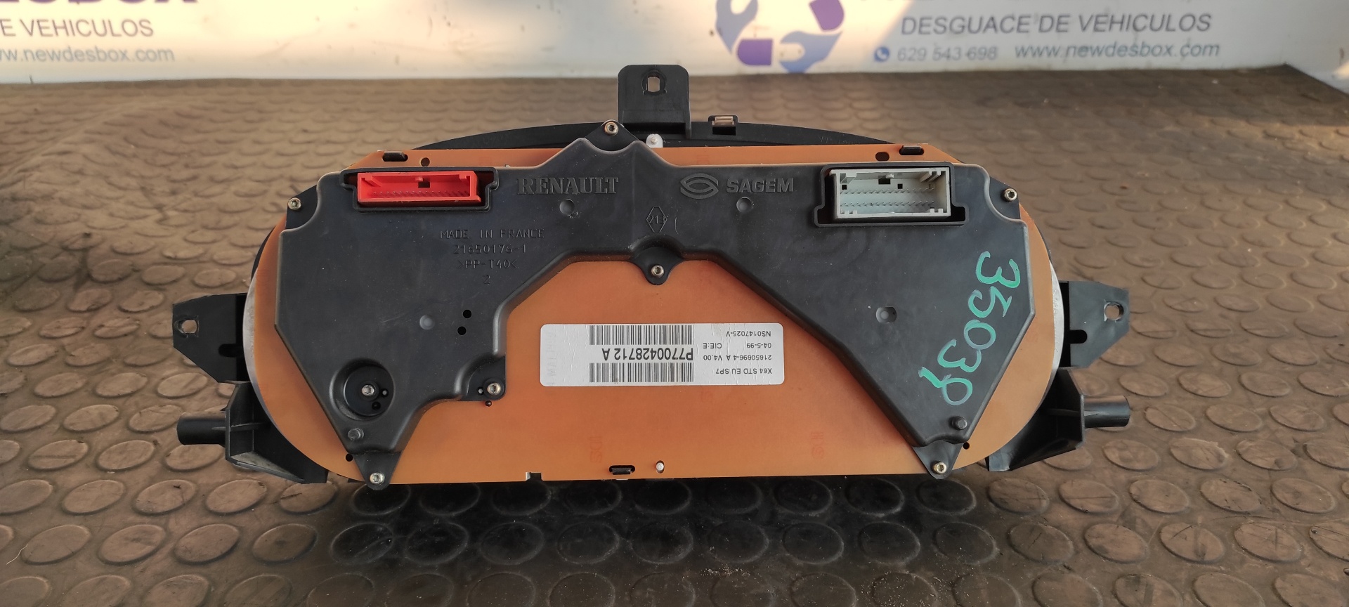 CUADRO INSTRUMENTOS RENAULT MEGANE I COUPE FASE 2 (DA..) - vista 4