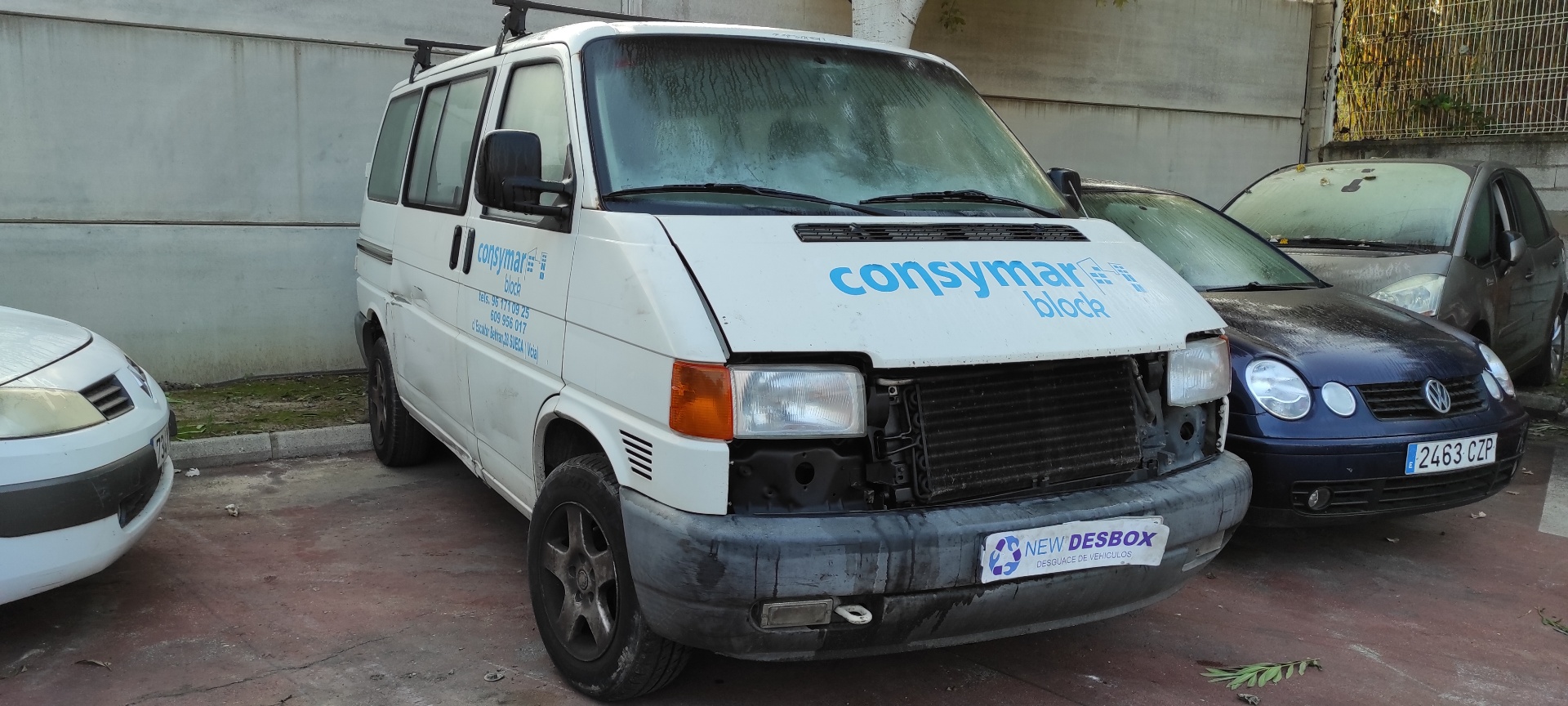REFUERZO PARAGOLPES DELANTERO VOLKSWAGEN T4 TRANSPORTER/FURGONETA (MOD. 1991)