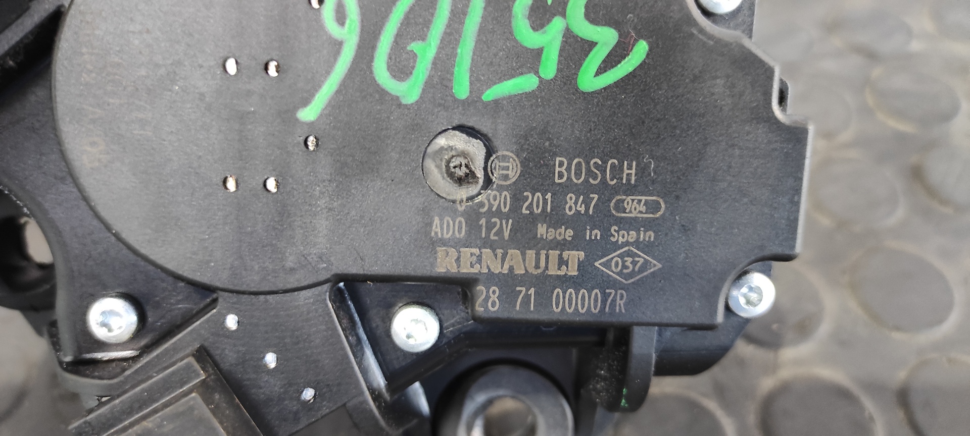 MOTOR LIMPIA TRASERO RENAULT MEGANE III BERLINA 5 P - vista 3