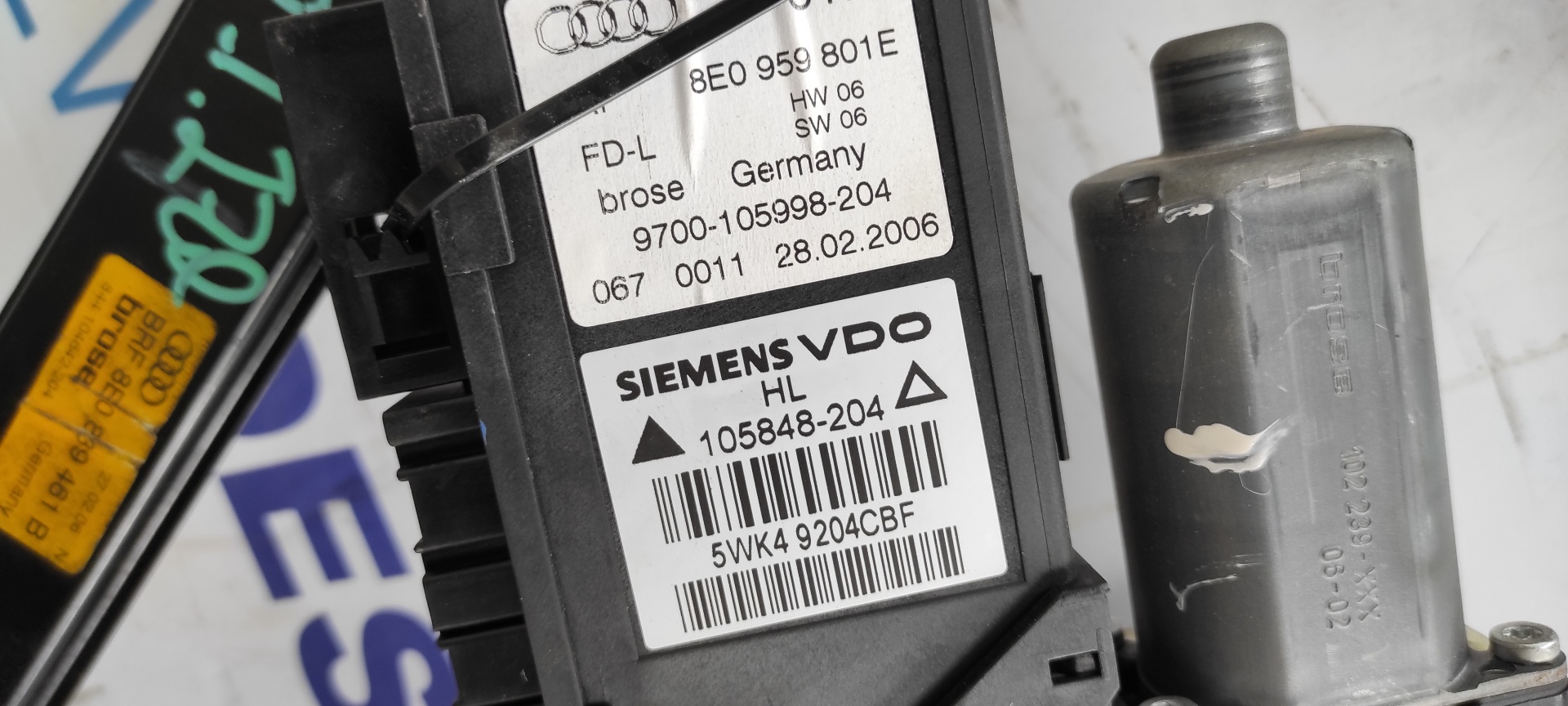 ELEVALUNAS TRASERO IZQUIERDO AUDI A4 AVANT (8E) - vista 7