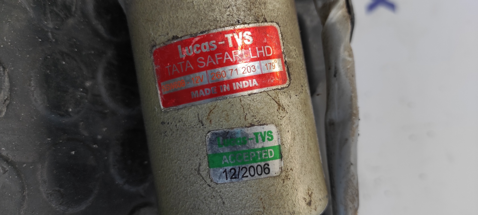 MOTOR LIMPIA DELANTERO TATA GRAND SAFARI - vista 8