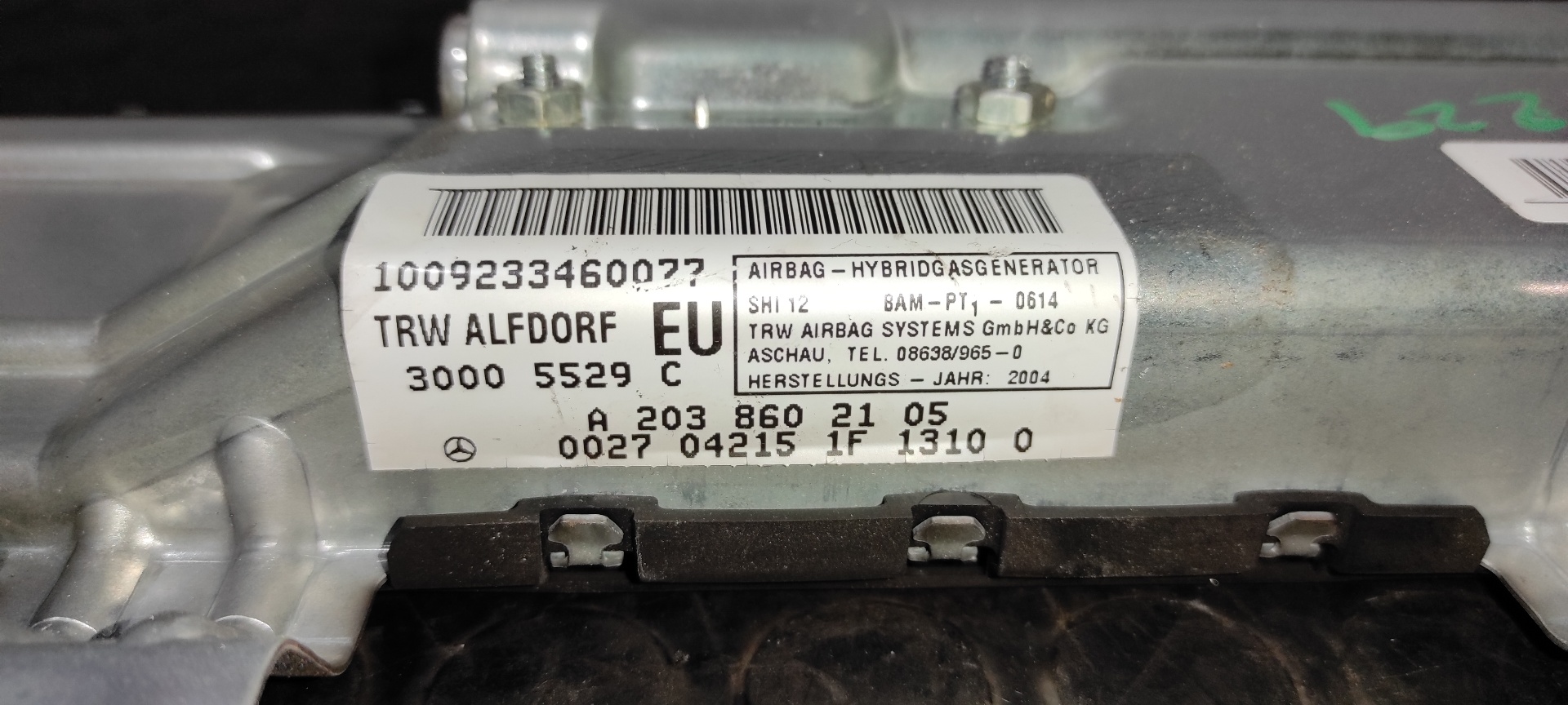 AIRBAG LATERAL DELANTERO IZQUIERDO MERCEDES-BENZ CLASE C (W203) SPORTCOUPE - vista 5