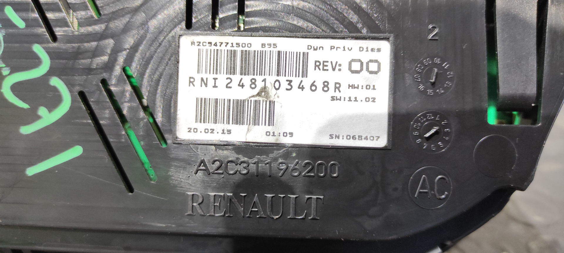 CUADRO INSTRUMENTOS RENAULT MEGANE III BERLINA 5 P - vista 3