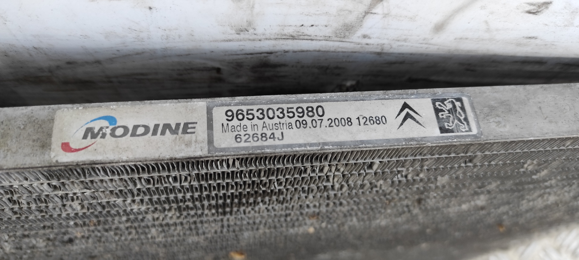 CONDENSADOR / RADIADOR  AIRE ACONDICIONADO PEUGEOT 207 - vista 2