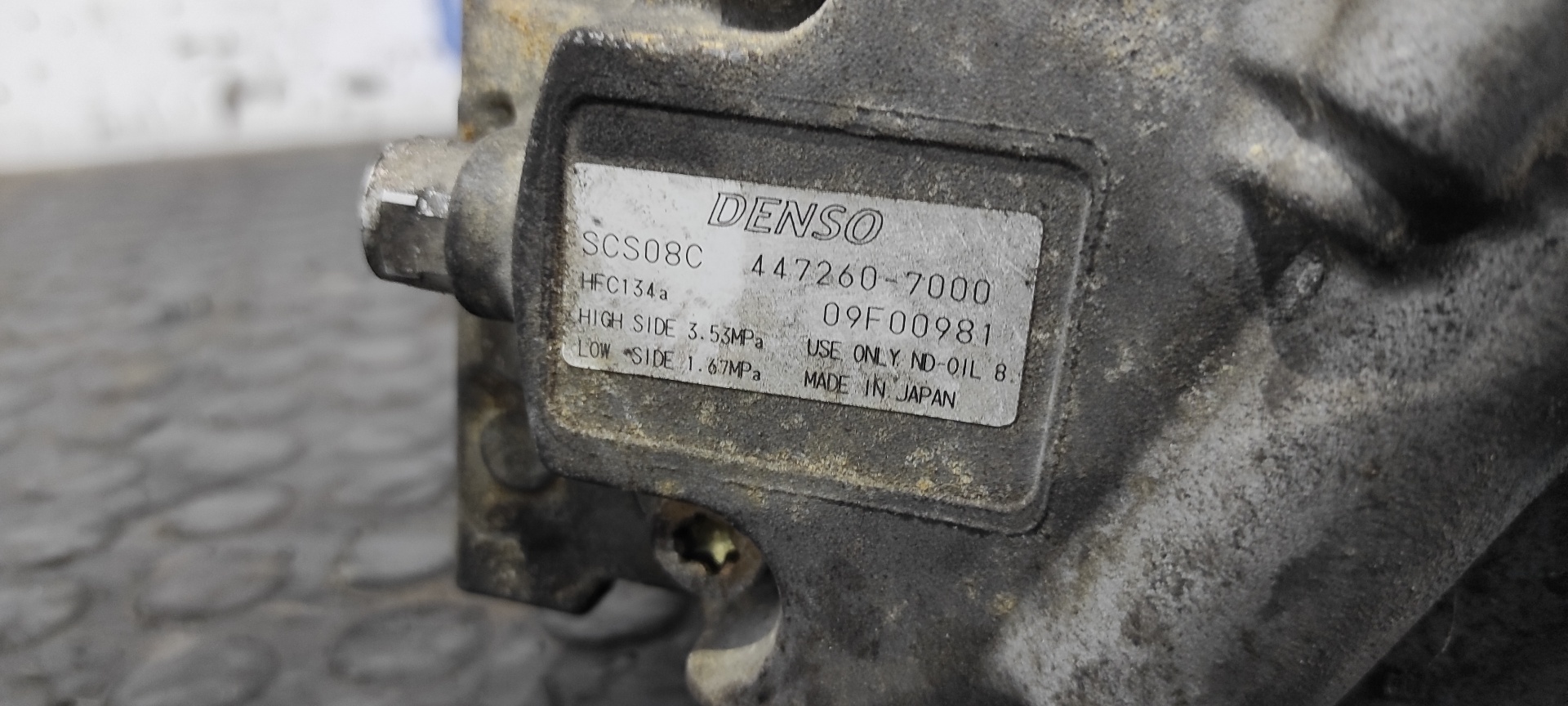 COMPRESOR AIRE ACONDICIONADO FIAT STRADA (278) - vista 5