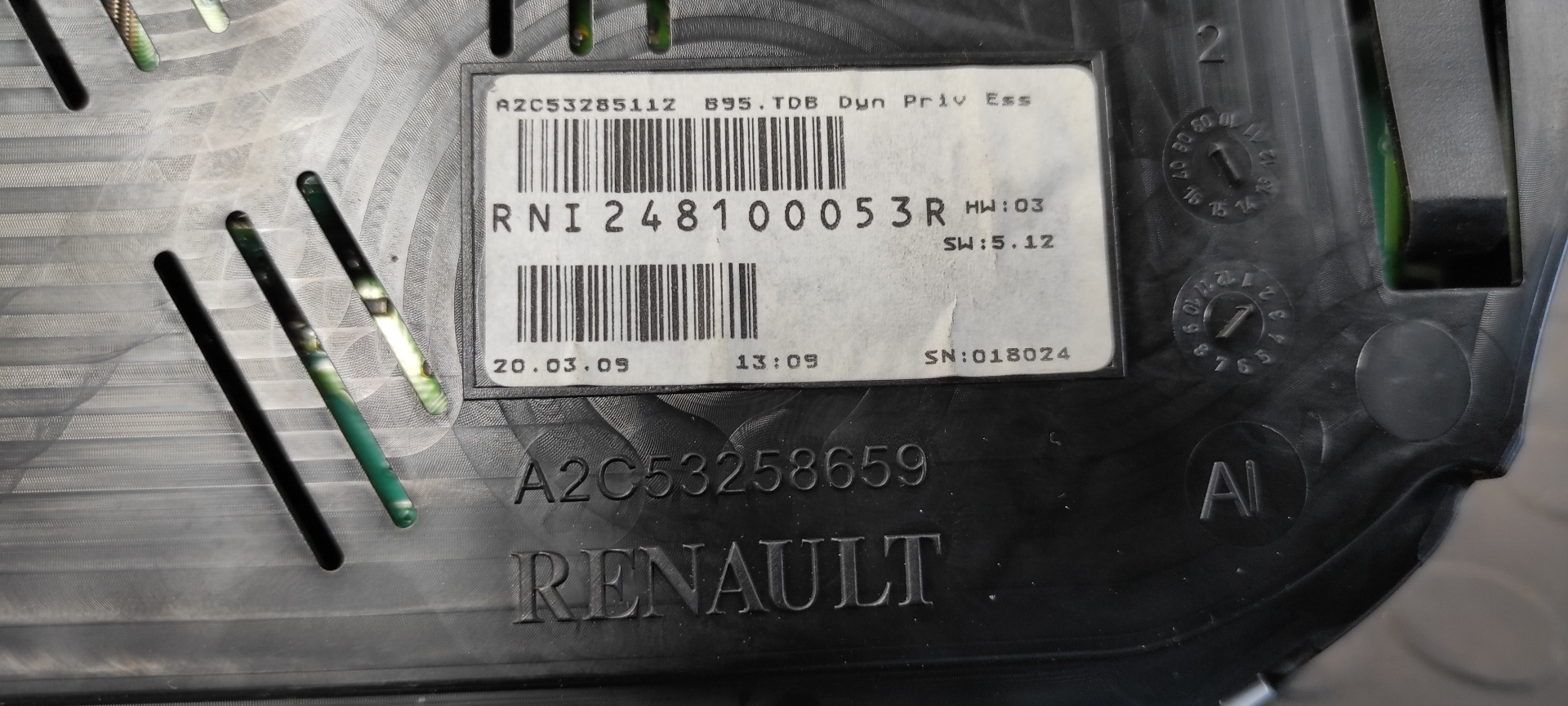 CUADRO INSTRUMENTOS RENAULT MEGANE III BERLINA 5 P - vista 5