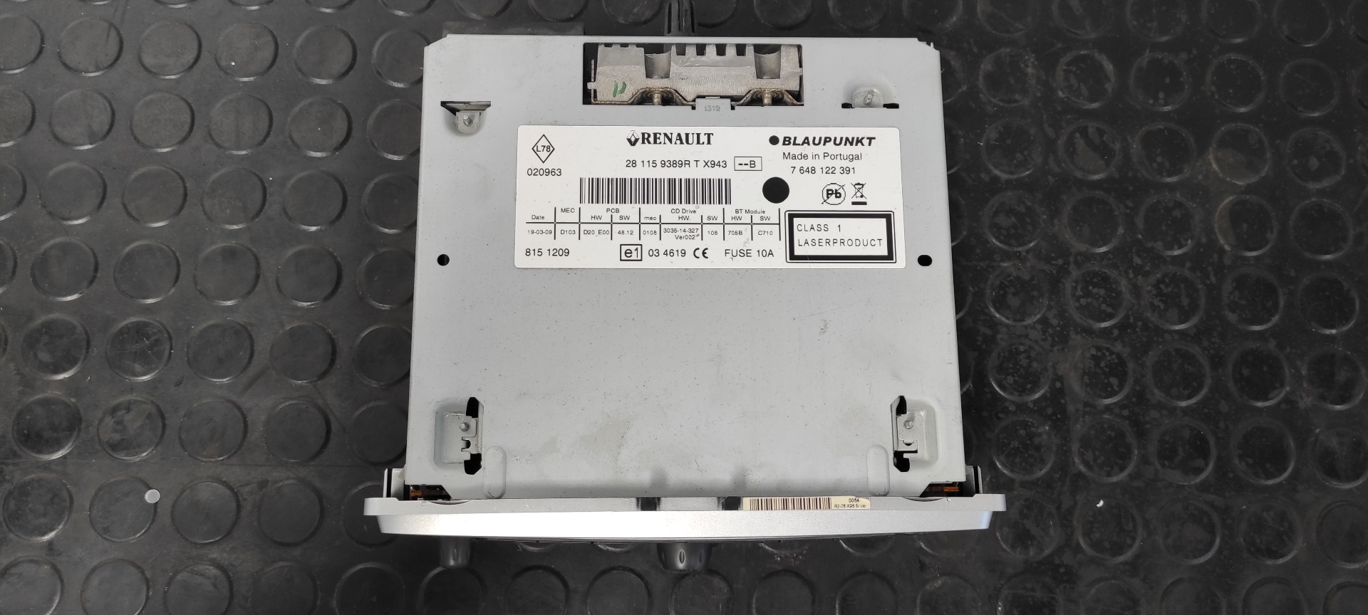 SISTEMA AUDIO / RADIO CD RENAULT MEGANE III BERLINA 5 P - vista 8