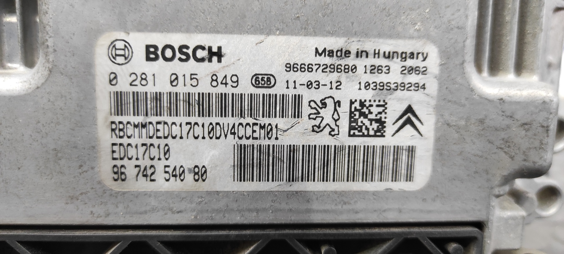 CENTRALITA MOTOR UCE PEUGEOT 207 - vista 4