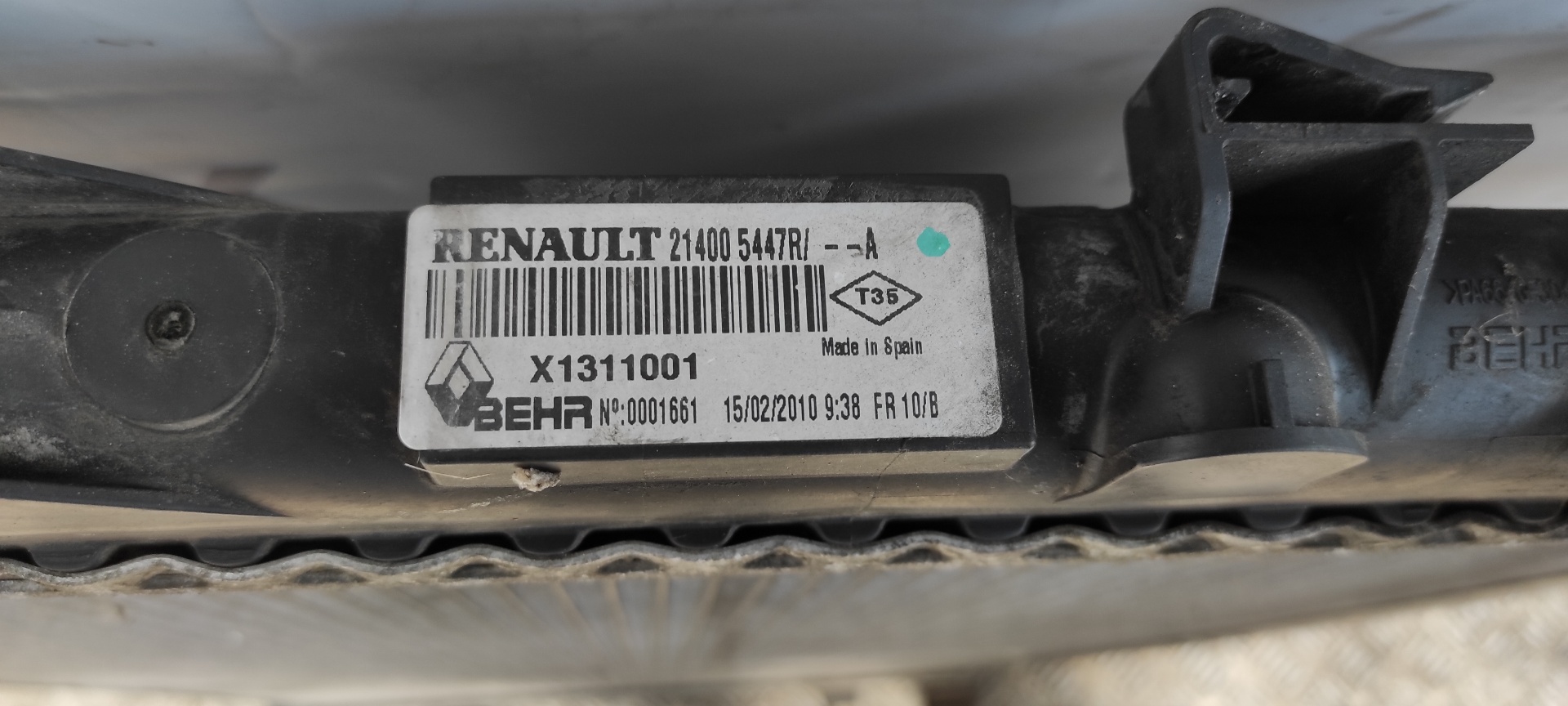 RADIADOR AGUA OPEL MOVANO B KASTEN/COMBI - vista 2