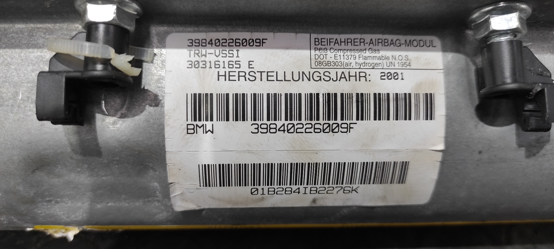 AIRBAG DELANTERO DERECHO BMW X5 (E53) - vista 3