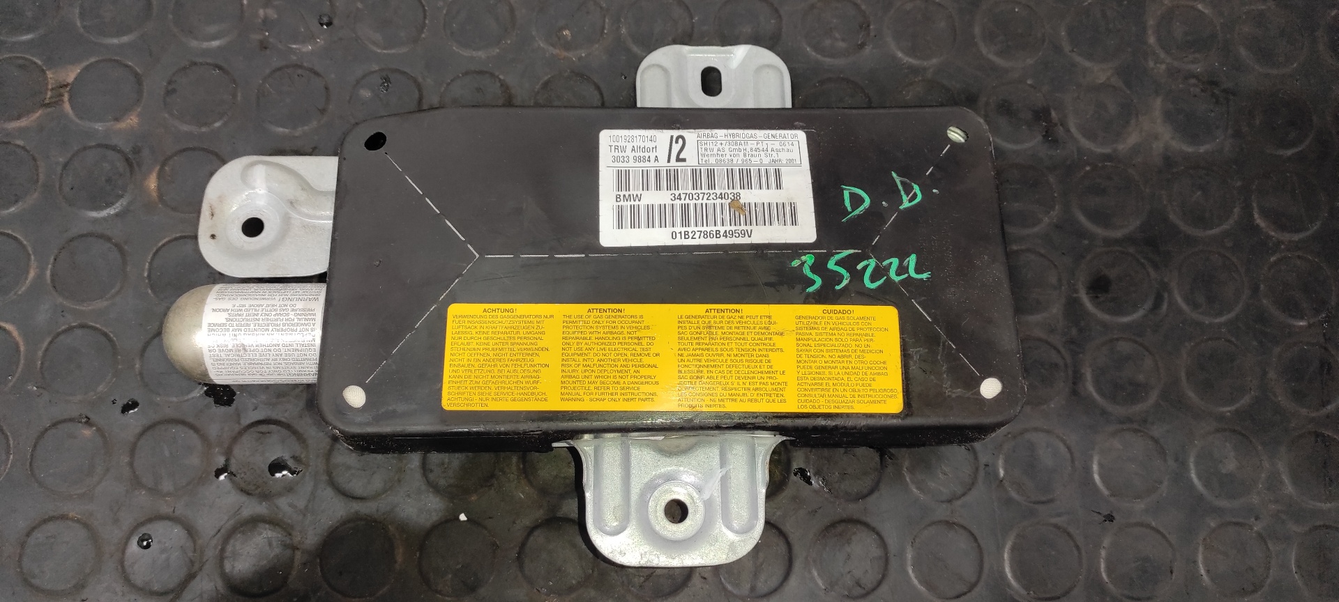 AIRBAG LATERAL DELANTERO DERECHO BMW X5 (E53)