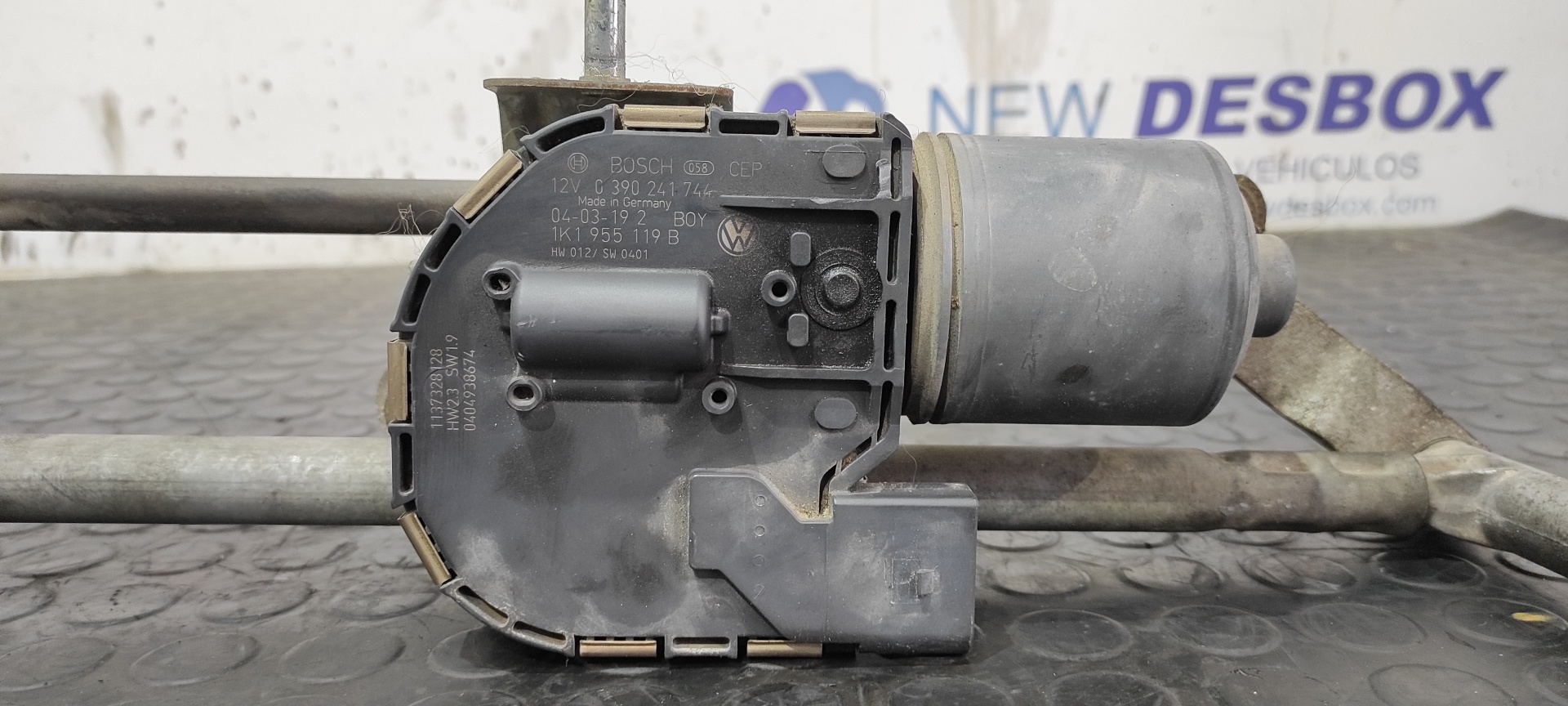 MOTOR LIMPIA DELANTERO VOLKSWAGEN GOLF V BERLINA (1K1) - vista 2