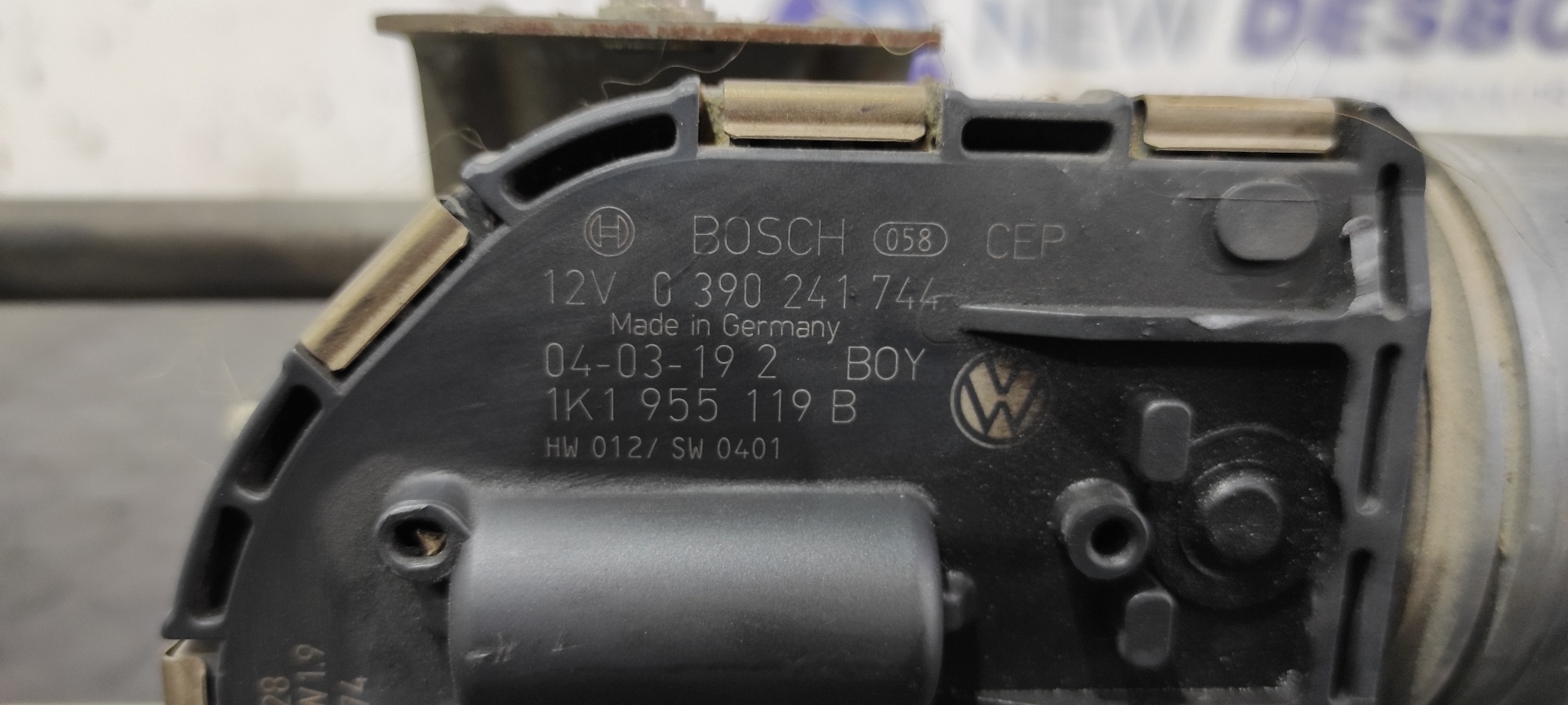 MOTOR LIMPIA DELANTERO VOLKSWAGEN GOLF V BERLINA (1K1) - vista 3