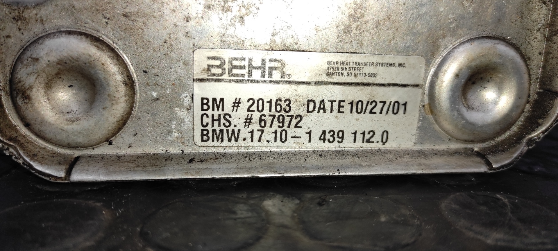 ENFRIADOR ACEITE MOTOR BMW X5 (E53) - vista 4