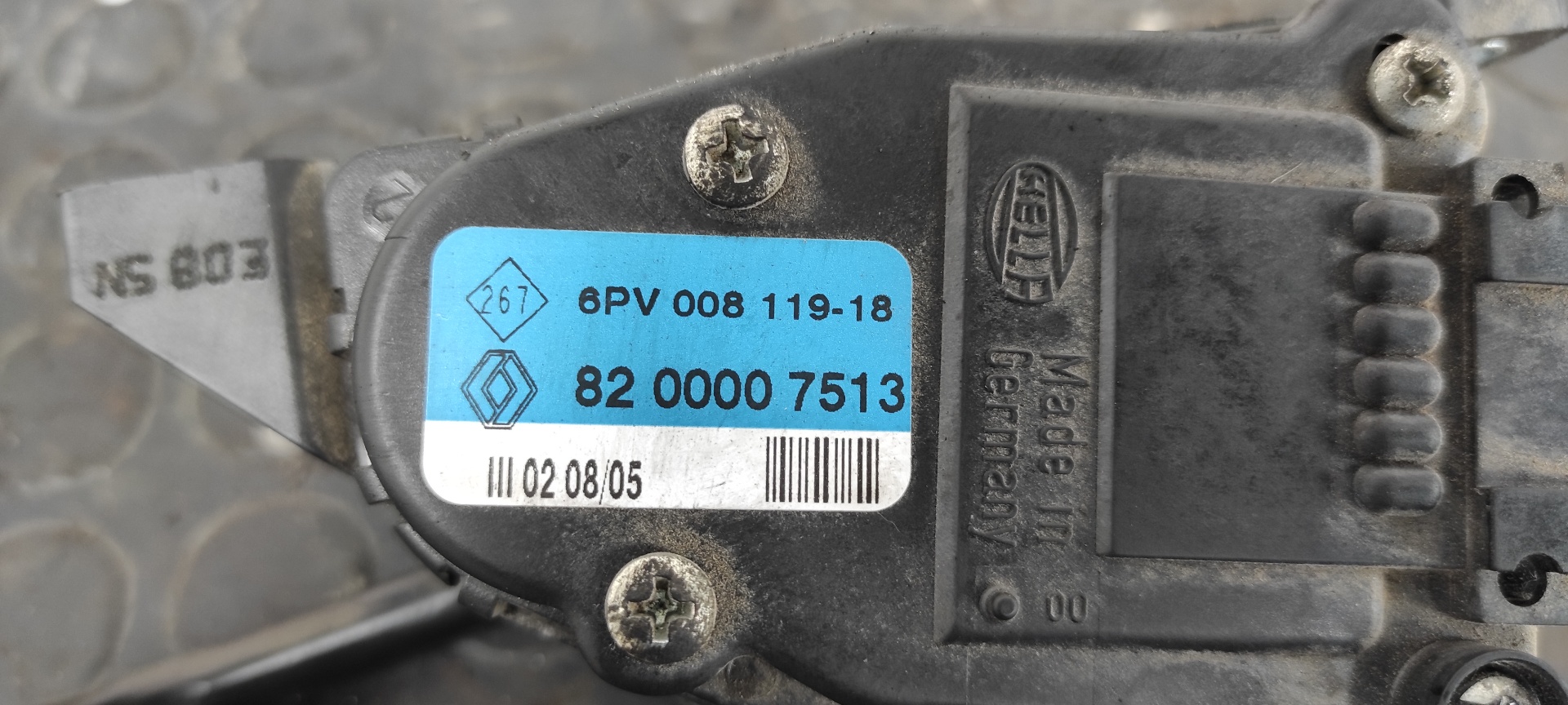 POTENCIOMETRO PEDAL RENAULT ESPACE IV (JK0) - vista 4