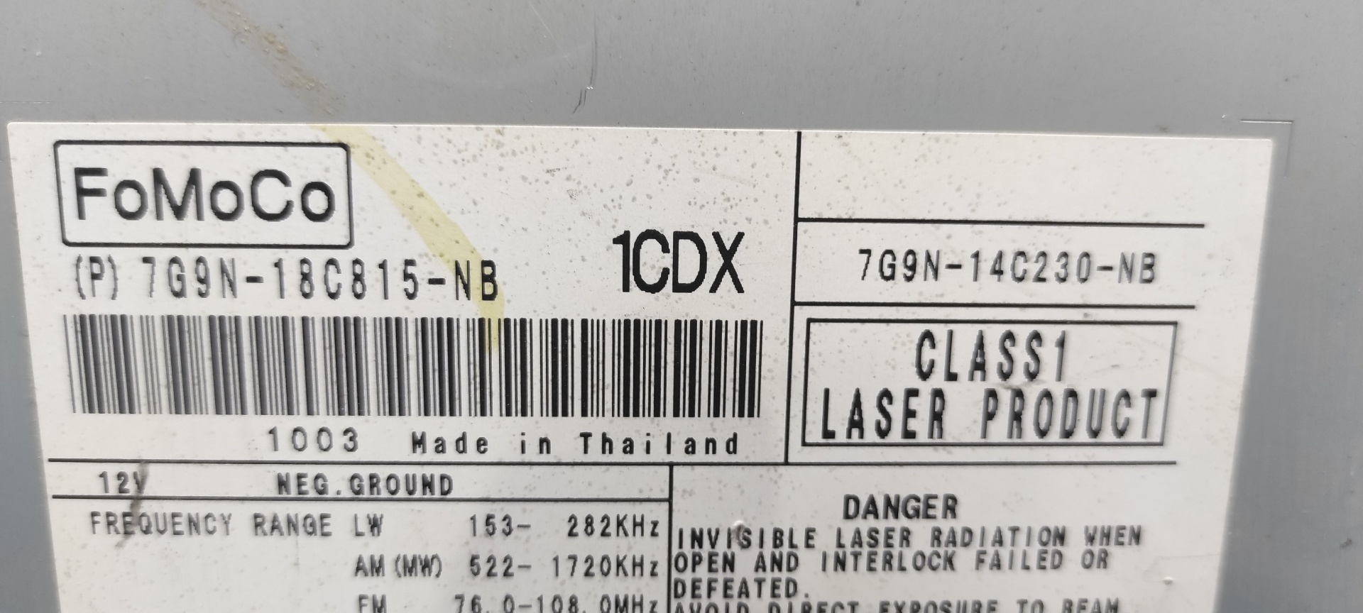 SISTEMA AUDIO / RADIO CD LAND ROVER FREELANDER (LR2) - vista 8