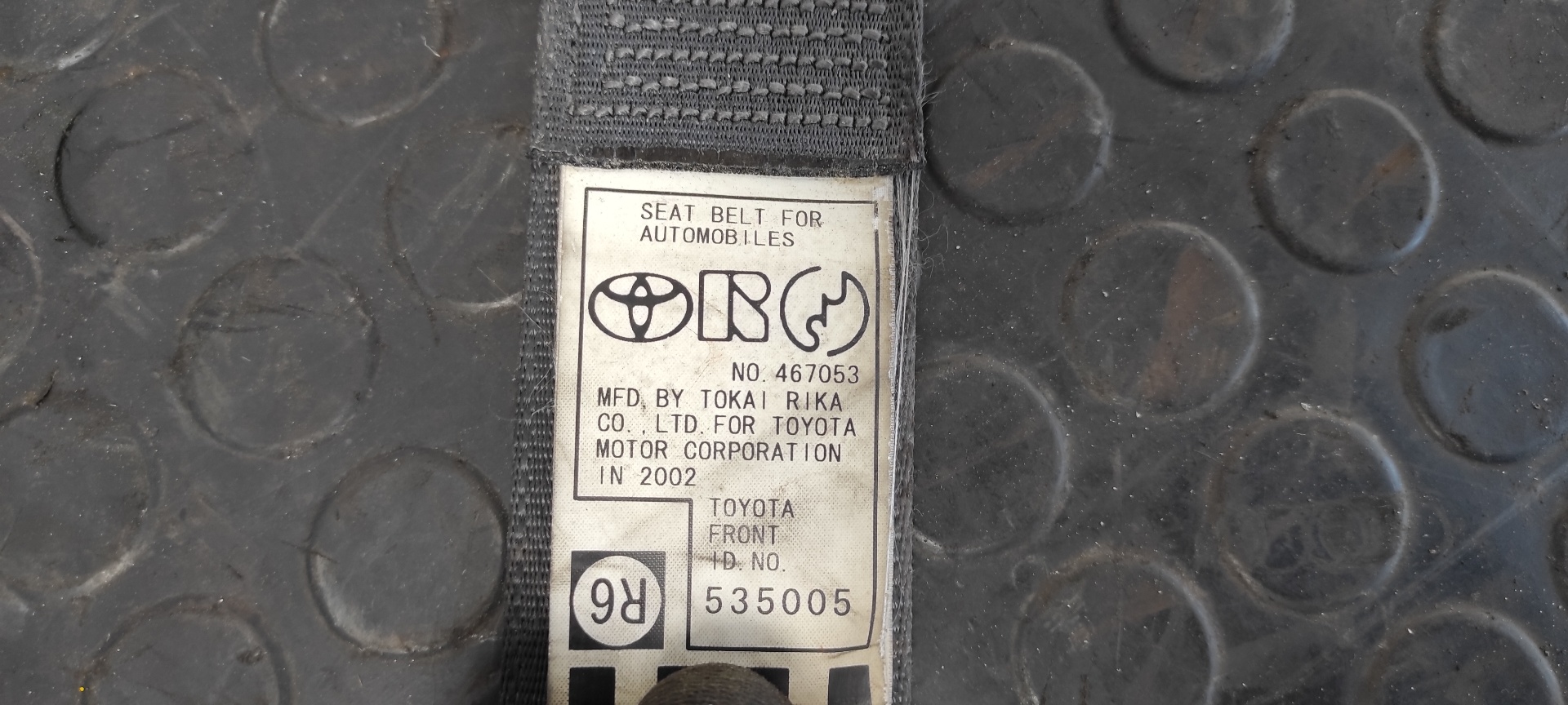 CINTURON DELANTERO DERECHO TOYOTA COROLLA VERSO (E12) - vista 7