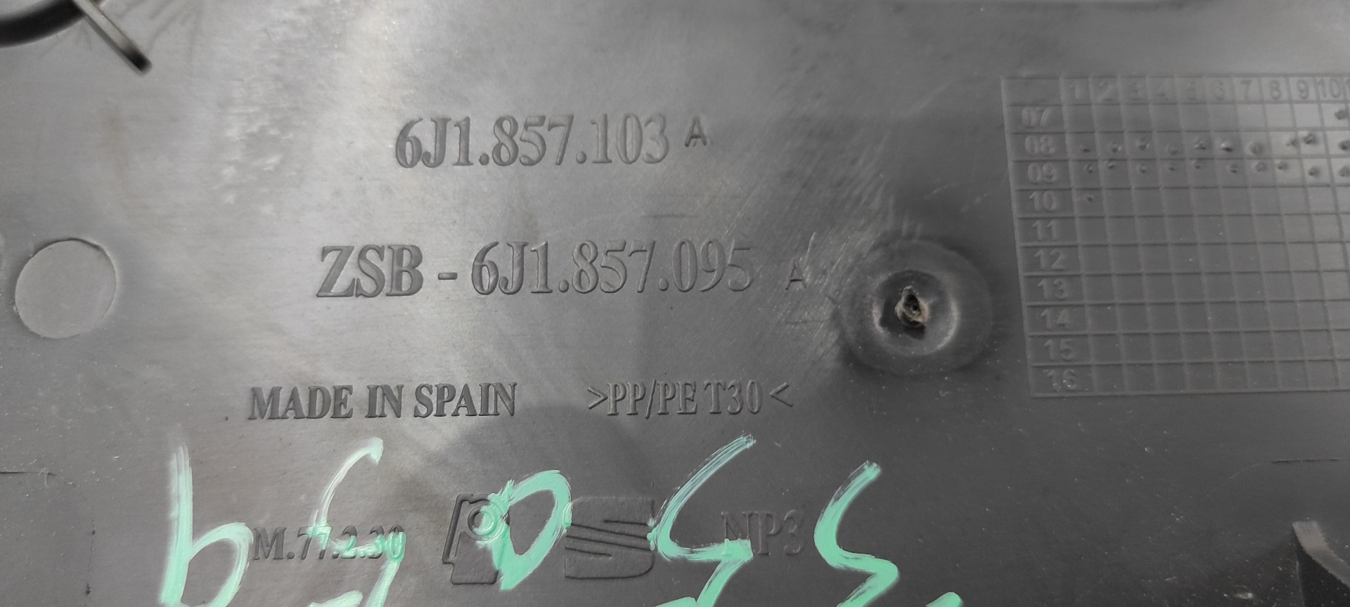 GUANTERA SEAT IBIZA (6J5) - vista 6