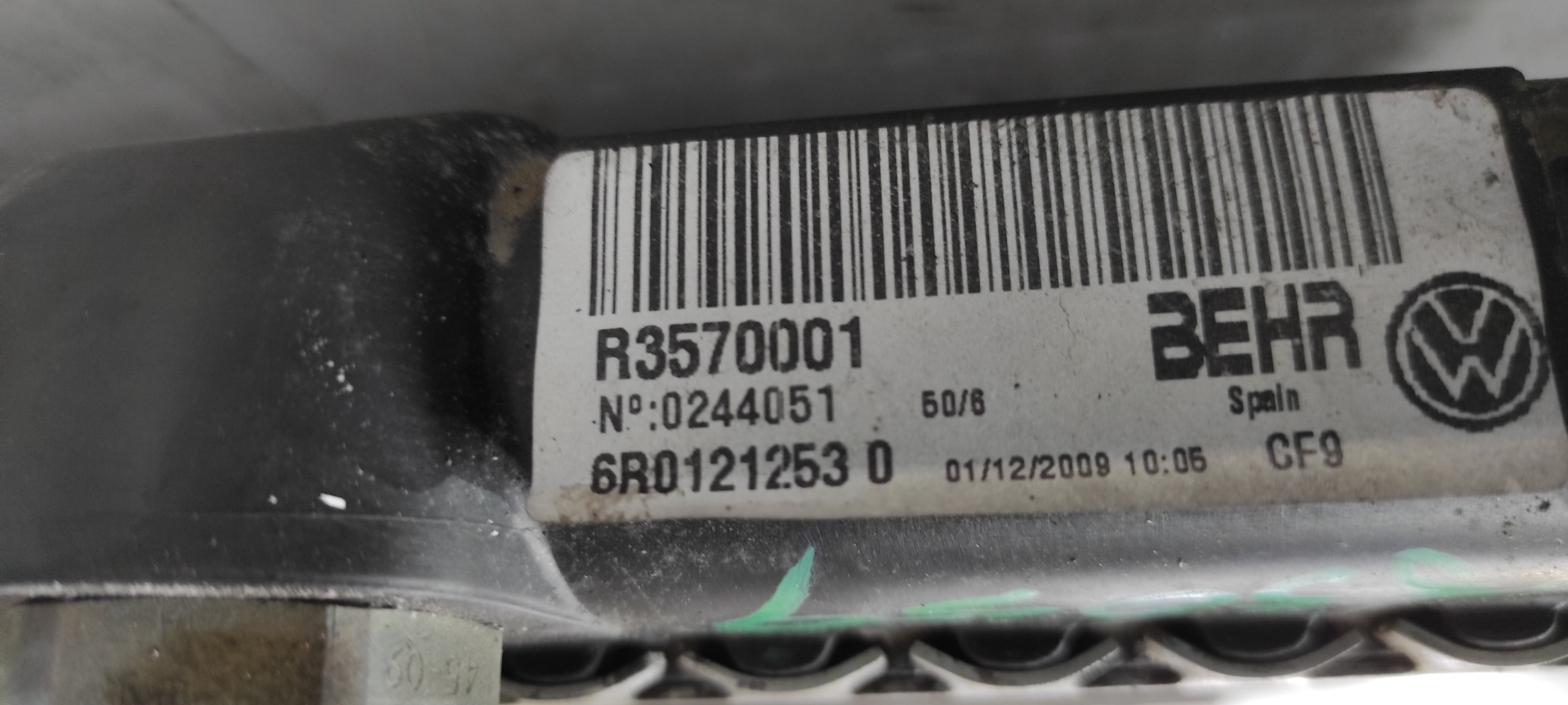 RADIADOR AGUA SEAT IBIZA (6J5) - vista 2