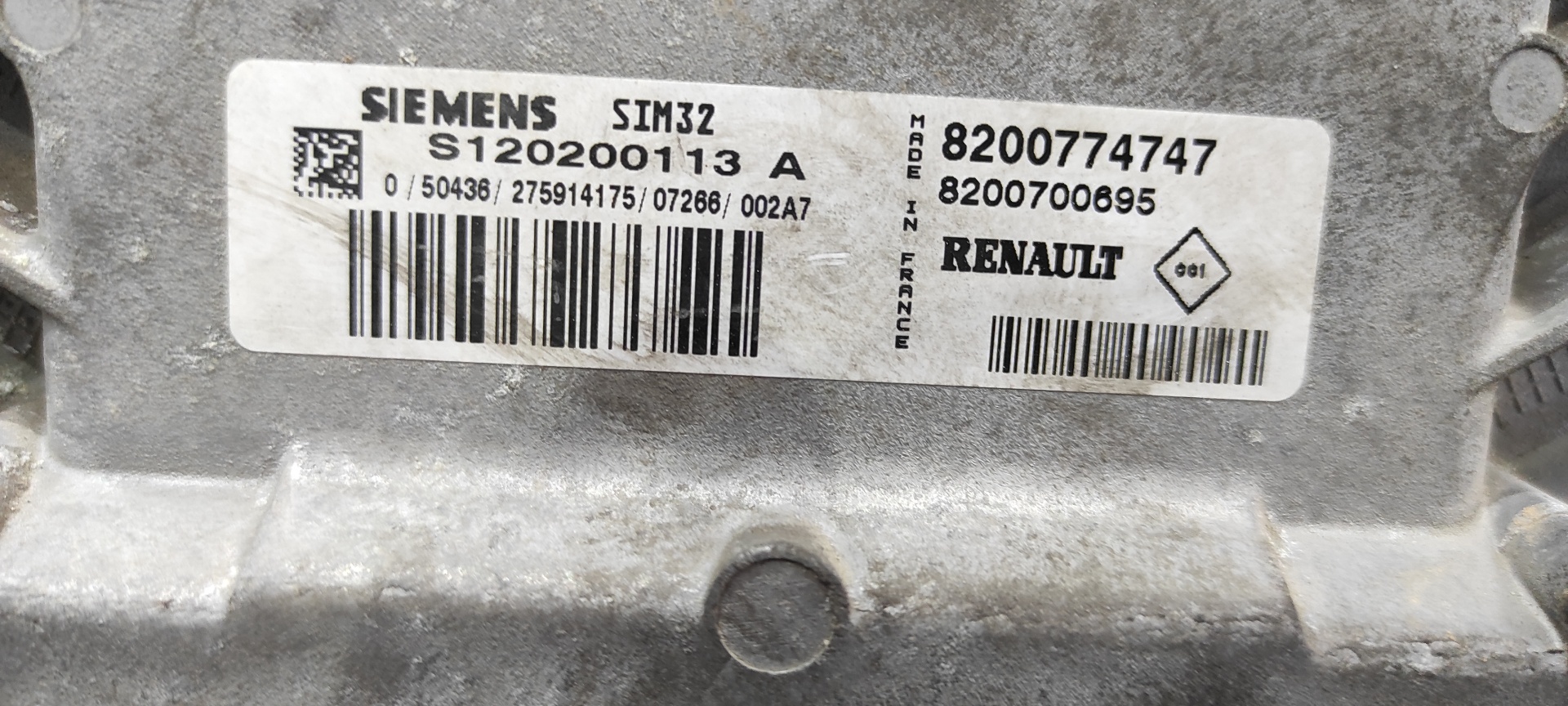 CENTRALITA MOTOR UCE RENAULT TWINGO - vista 3