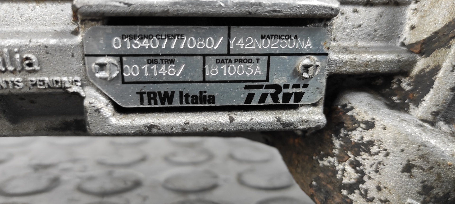 CREMALLERA DIRECCION CITROEN JUMPER CAJA ABIERTA (06.2006 =>) - vista 8