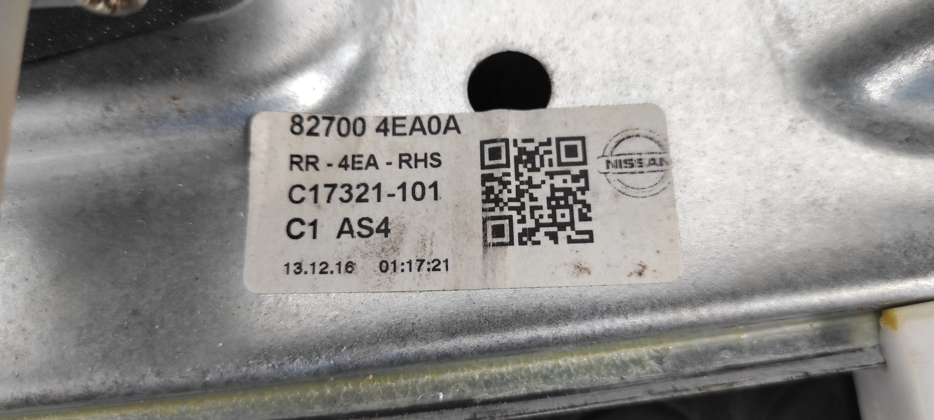 ELEVALUNAS TRASERO DERECHO NISSAN QASHQAI (J11) - vista 2