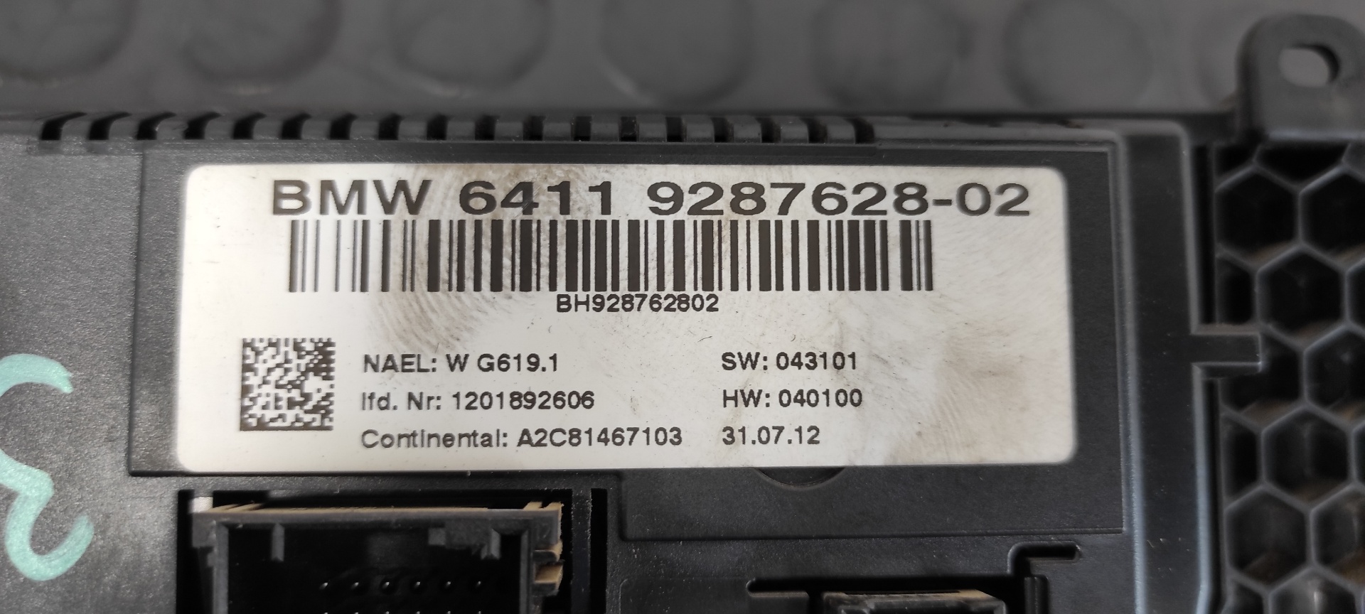 MANDO CLIMATIZADOR BMW X3 (F25) - vista 7