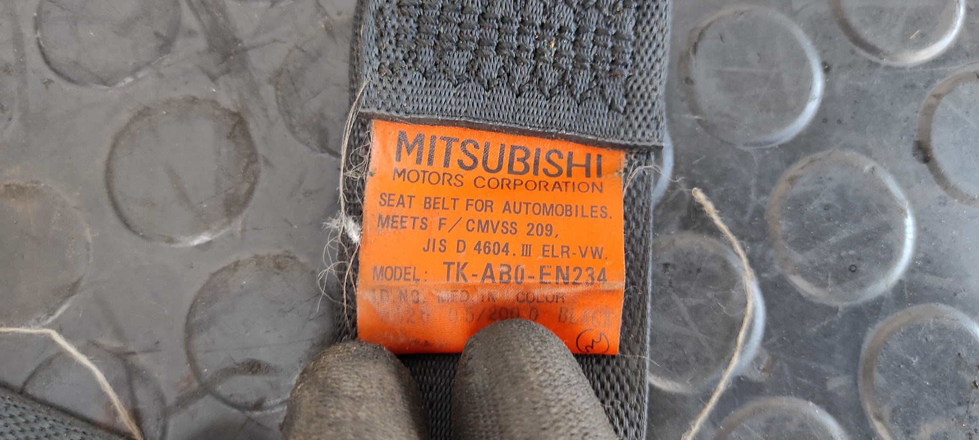 CINTURON TRASERO IZQUIERDO MITSUBISHI MONTERO (V60/V70) - vista 3