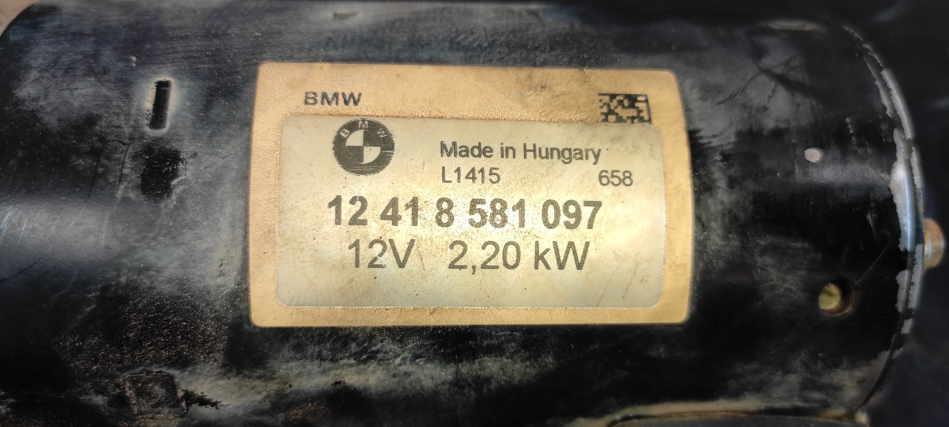 MOTOR ARRANQUE BMW X3 (F25) - vista 3