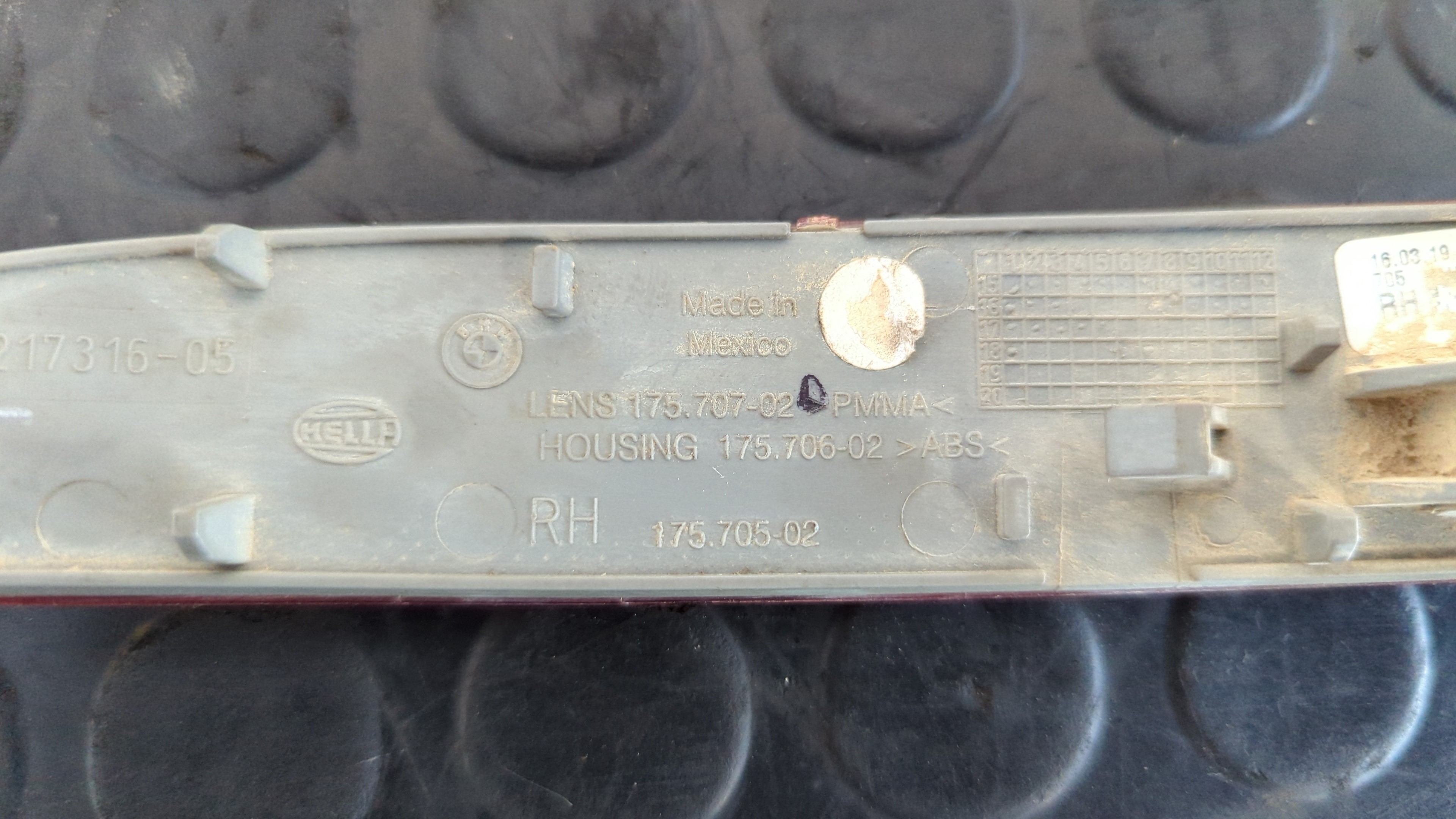 PILOTO TRASERO DERECHO PARAGOLPES BMW X3 (F25) - vista 6