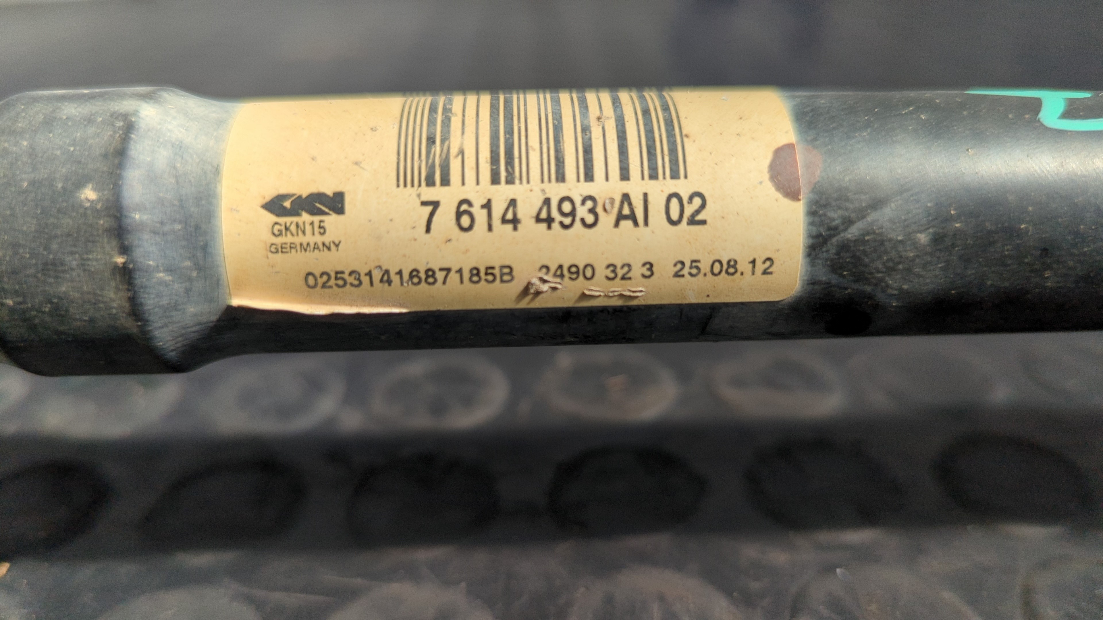 TRANSMISION TRASERA IZQUIERDA BMW X3 (F25) - vista 4