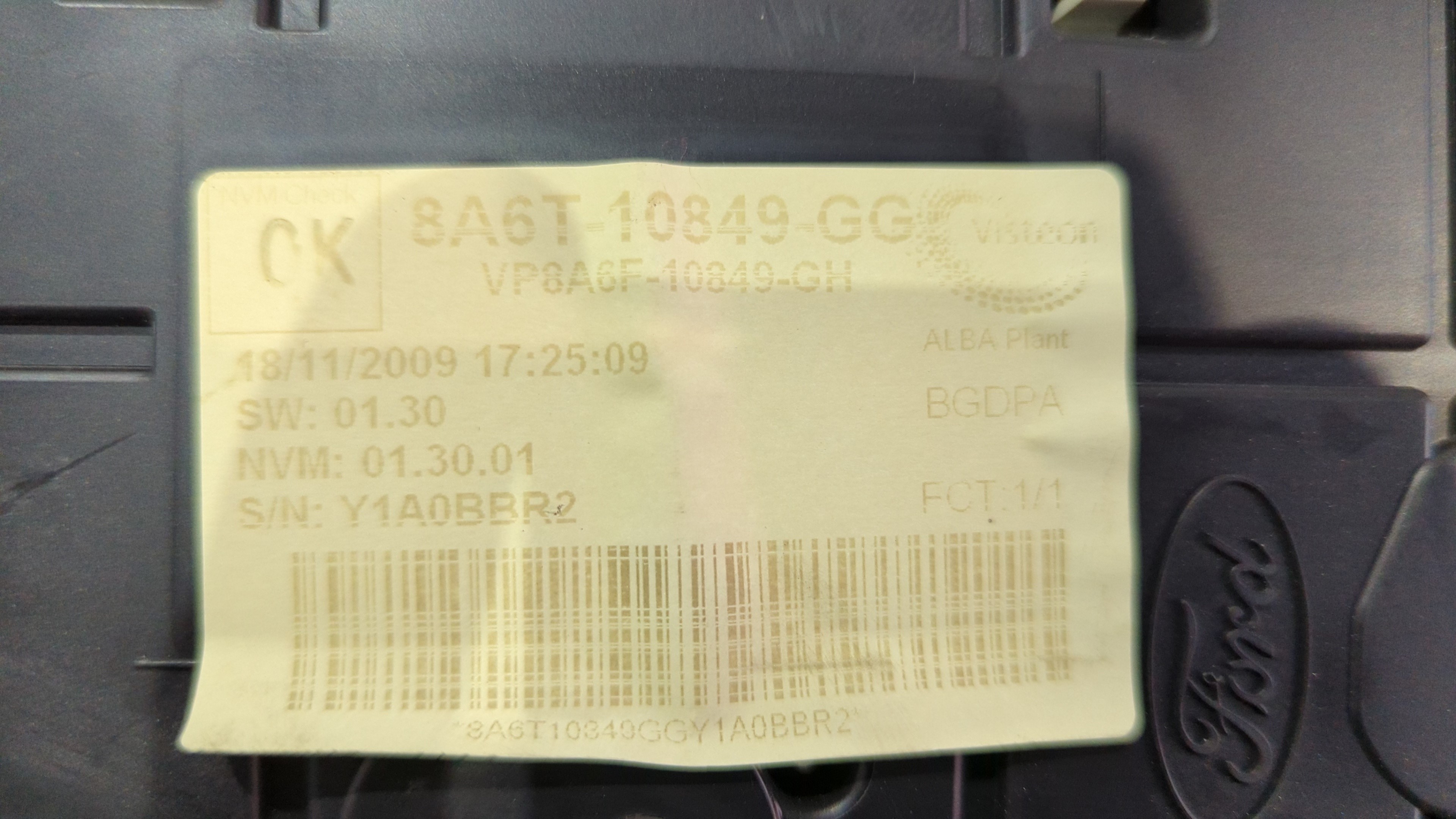 CUADRO INSTRUMENTOS FORD FIESTA (CB1) - vista 8