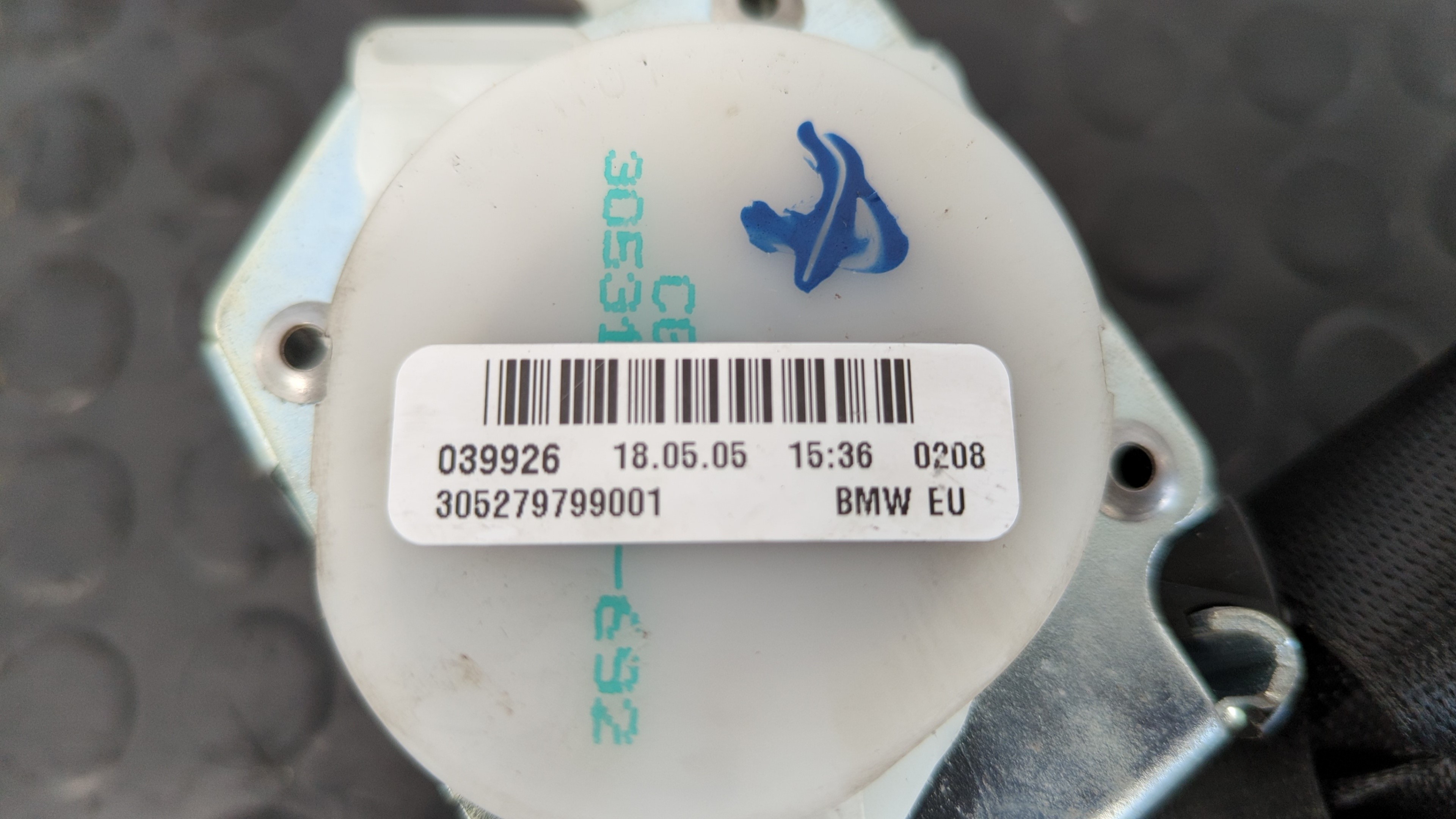 CINTURON TRASERO DERECHO BMW SERIE 3 BERLINA (E90) - vista 8