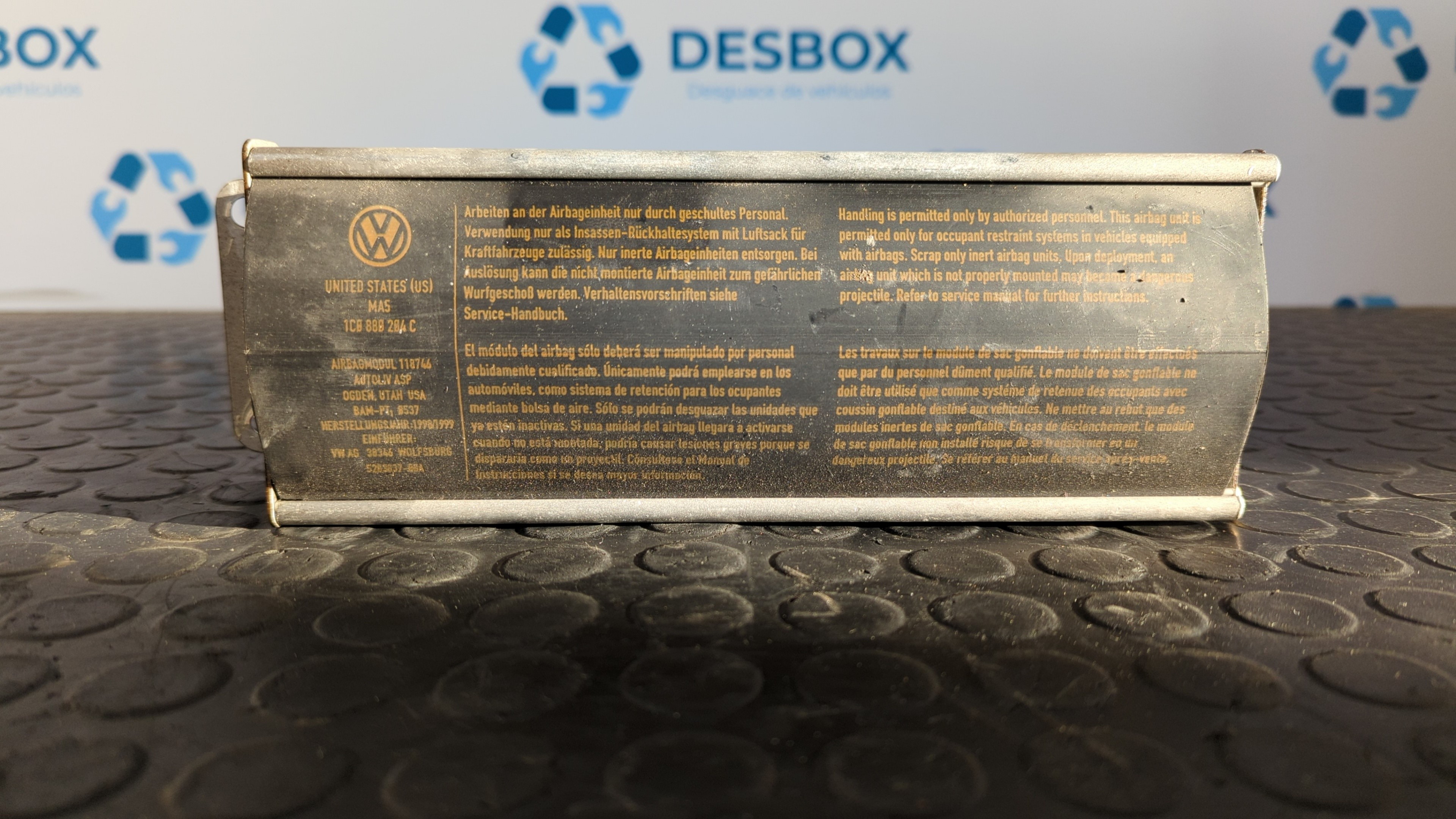 AIRBAG DELANTERO DERECHO VOLKSWAGEN NEW BEETLE (9C1/1C1)