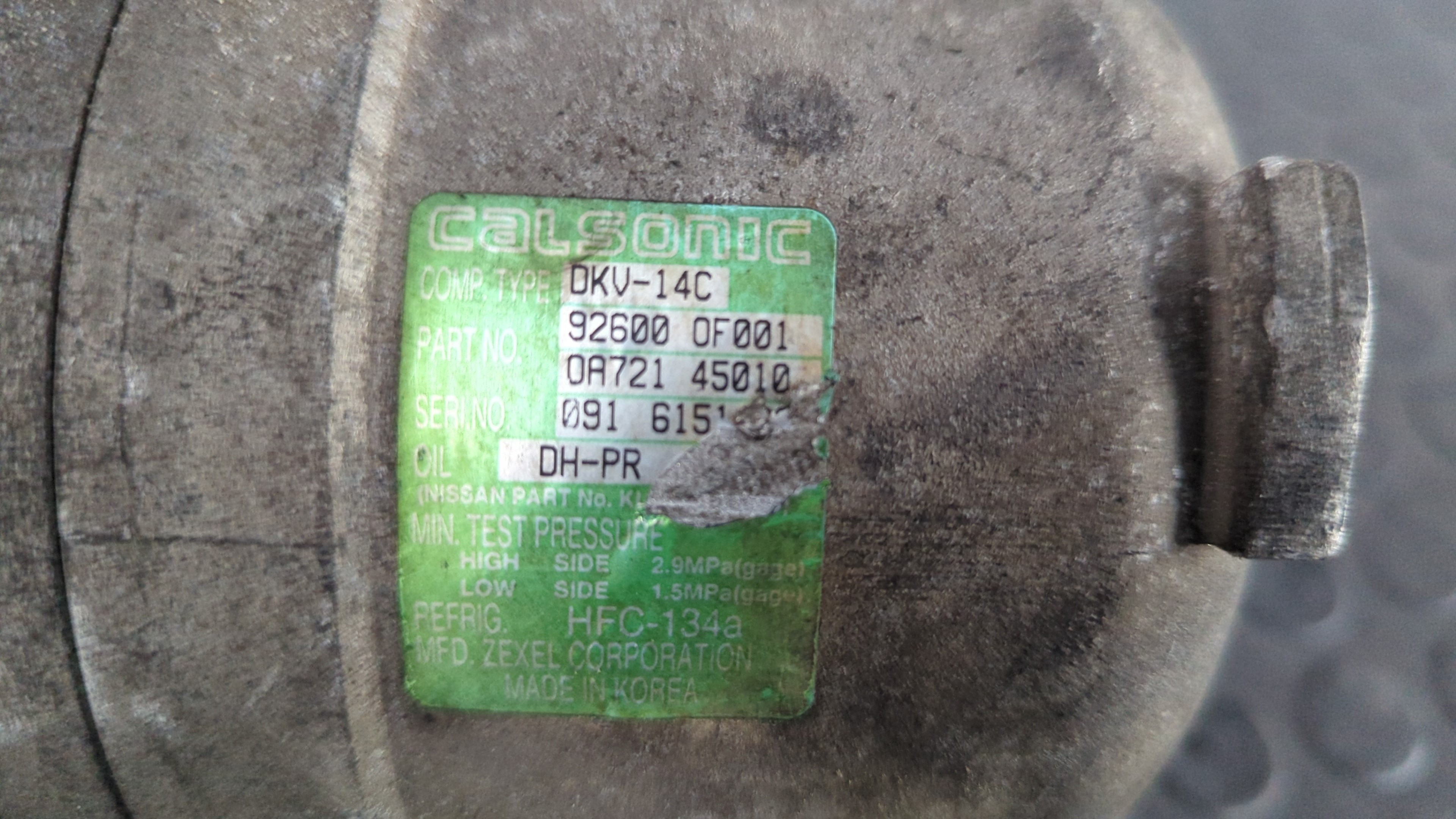 COMPRESOR AIRE ACONDICIONADO NISSAN TERRANO/TERRANO.II (R20) - vista 7