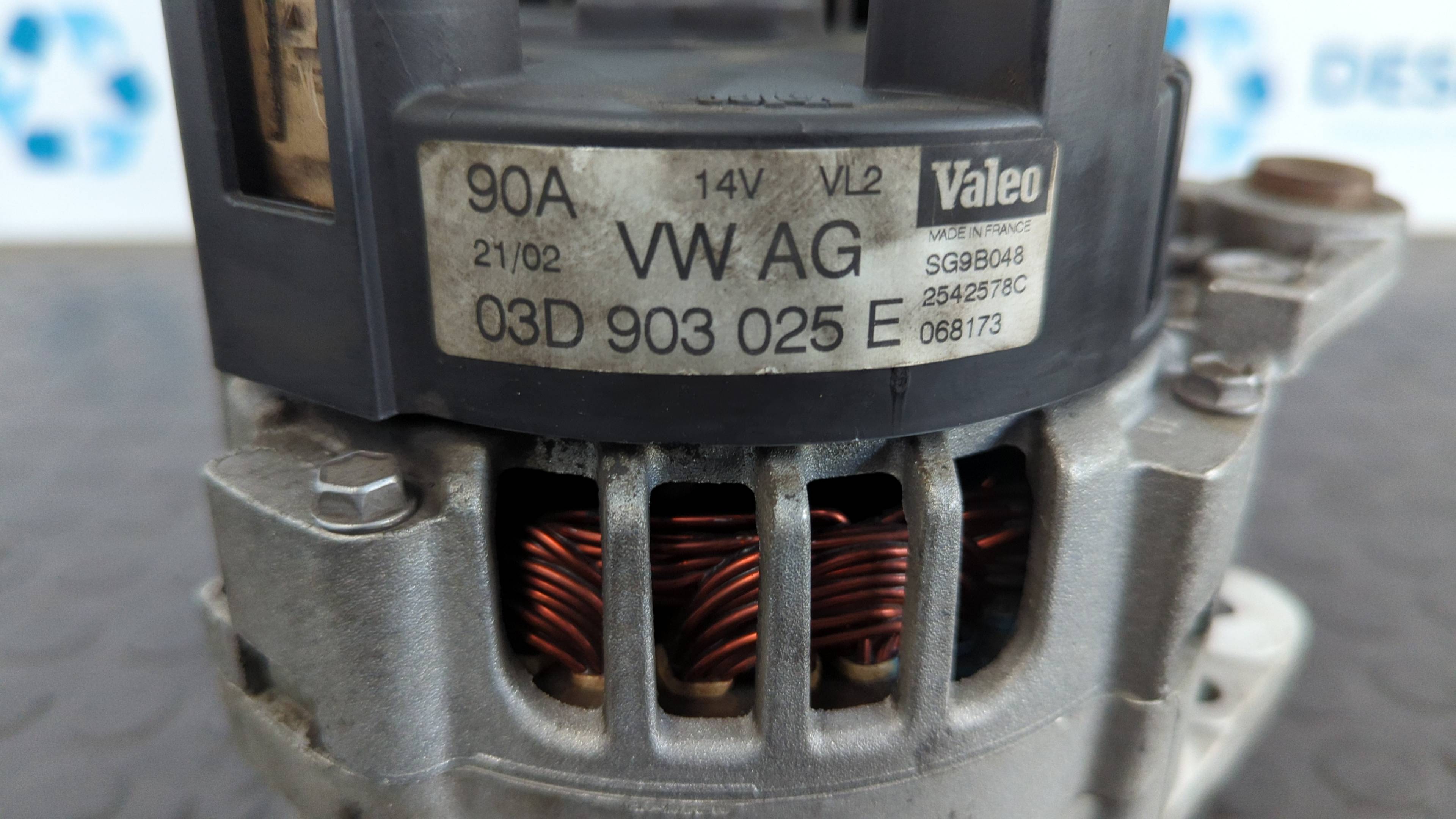 ALTERNADOR VOLKSWAGEN POLO (9N1) - vista 2