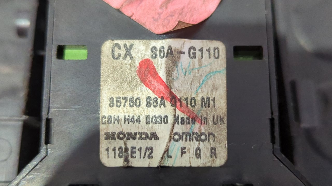 MANDO ELEVALUNAS DELANTERO IZQUIERDO HONDA CIVIC BERLINA 3 (EP1/2) - vista 5