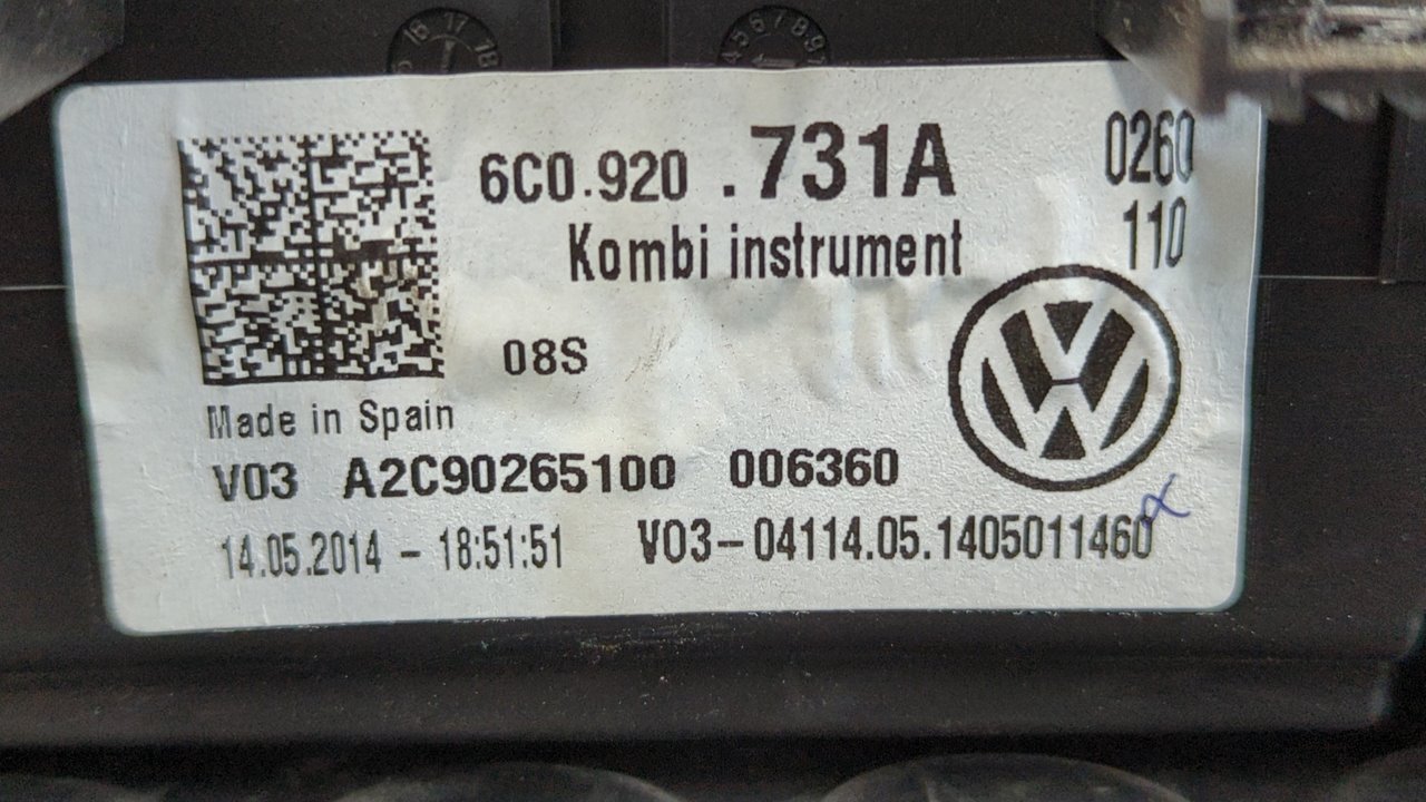 CUADRO INSTRUMENTOS VOLKSWAGEN POLO (6C1) - vista 4