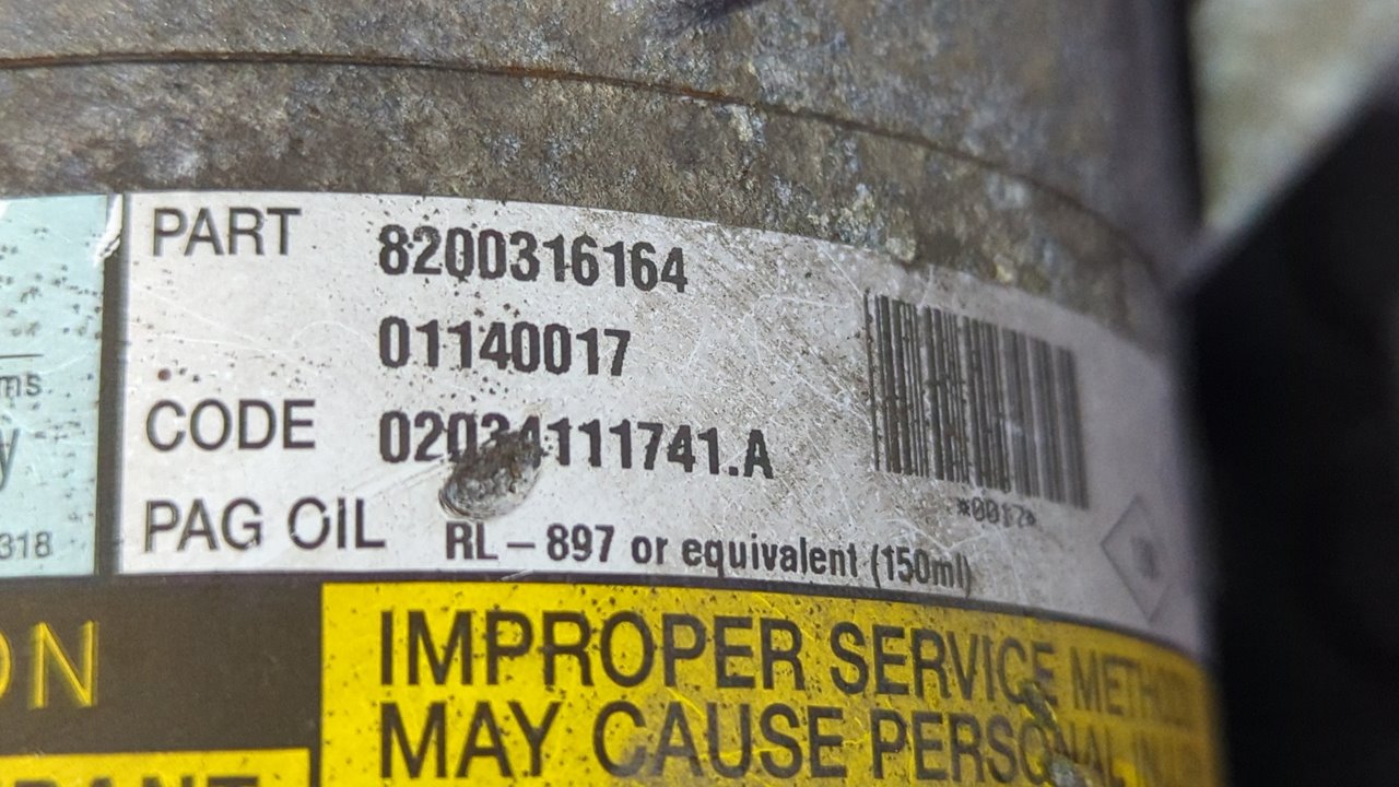 COMPRESOR AIRE ACONDICIONADO RENAULT MEGANE II CLASSIC BERLINA - vista 2