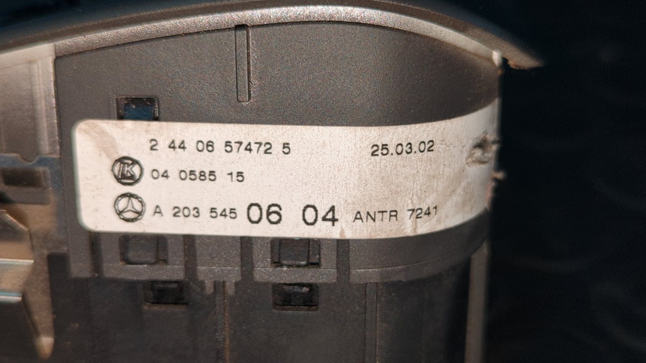 MANDO LUCES MERCEDES-BENZ CLASE C (W203) BERLINA - vista 7