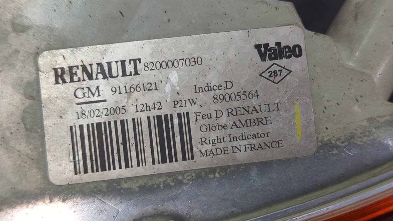 PILOTO DELANTERO DERECHO RENAULT TRAFIC COMBI (AB 4.01) - vista 2