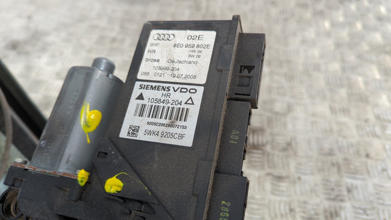 ELEVALUNAS TRASERO DERECHO AUDI A4 BERLINA (8E) - vista 3