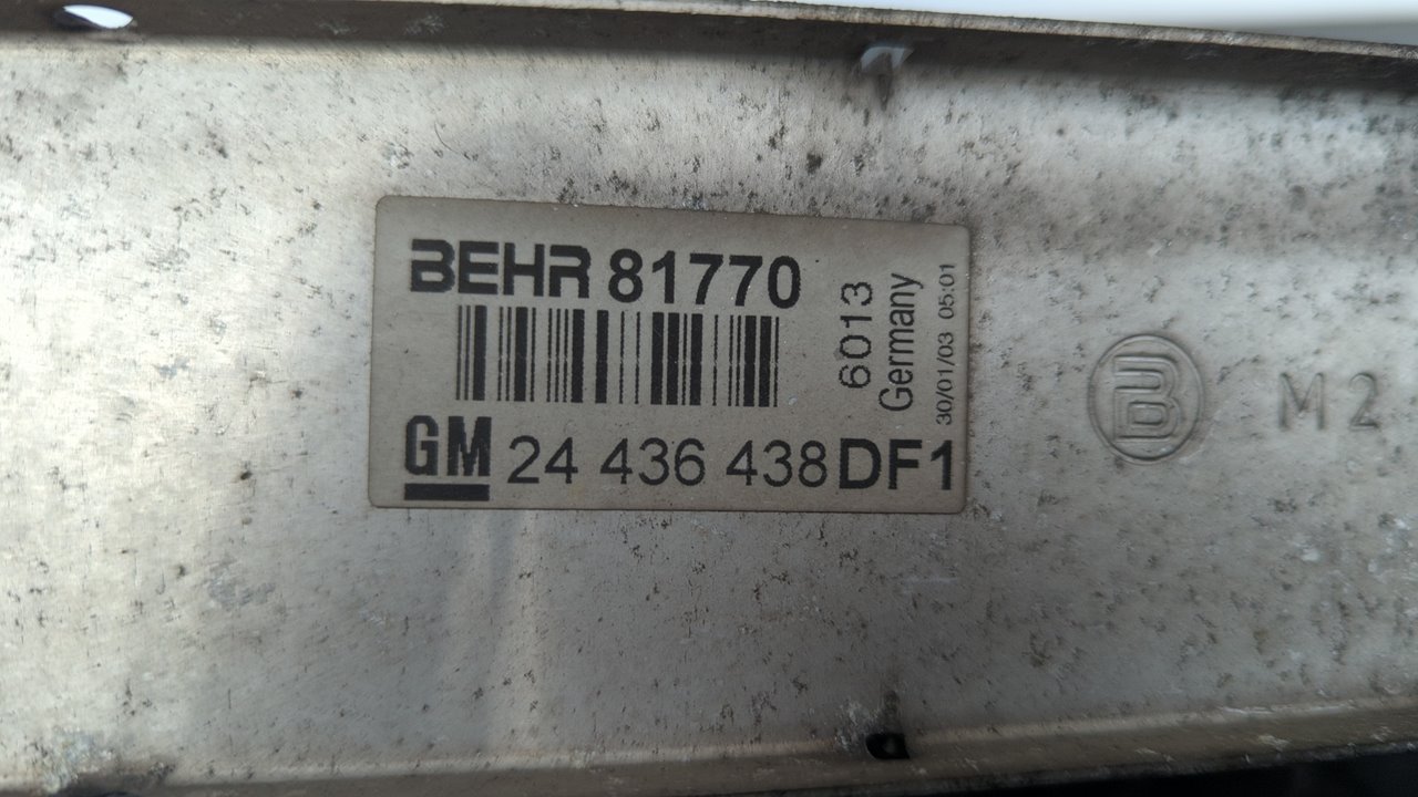 INTERCOOLER OPEL ZAFIRA A - vista 5