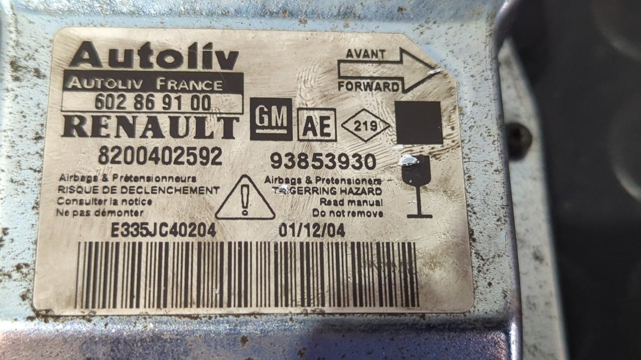 CENTRALITA AIRBAG NISSAN PRIMASTAR (X83) - vista 2