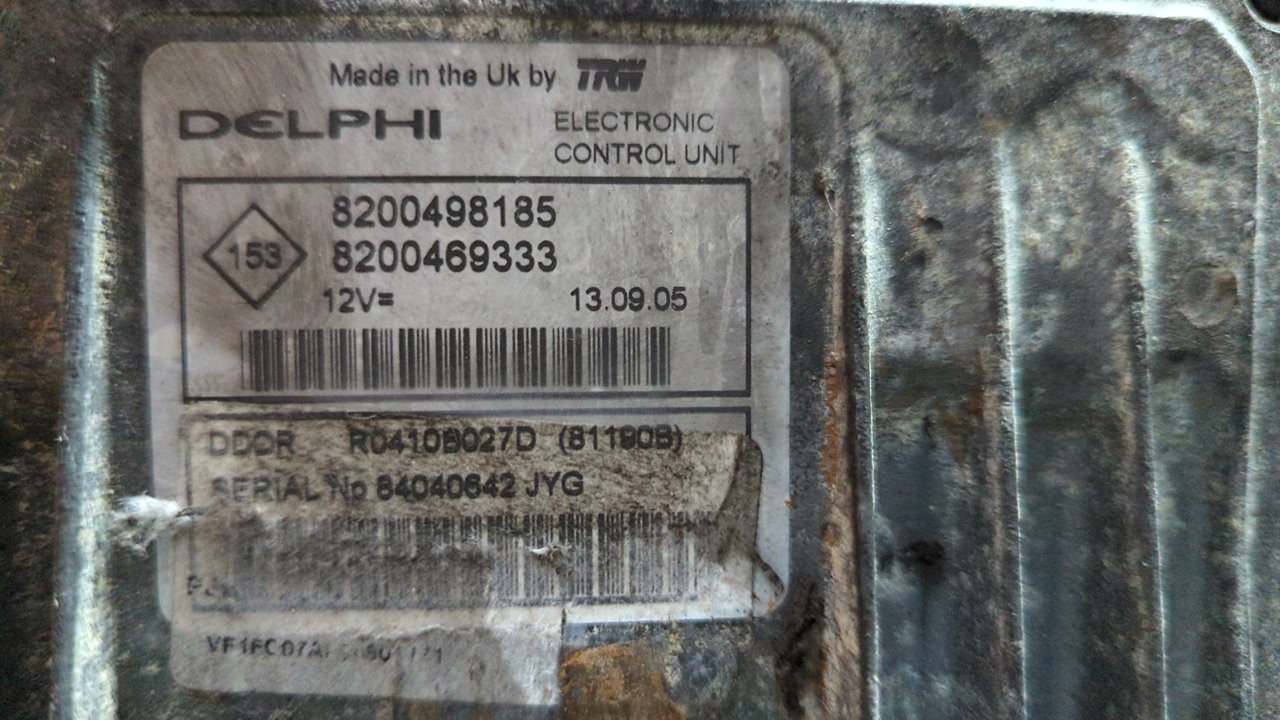 CENTRALITA MOTOR UCE RENAULT KANGOO (F/KC0) - vista 5