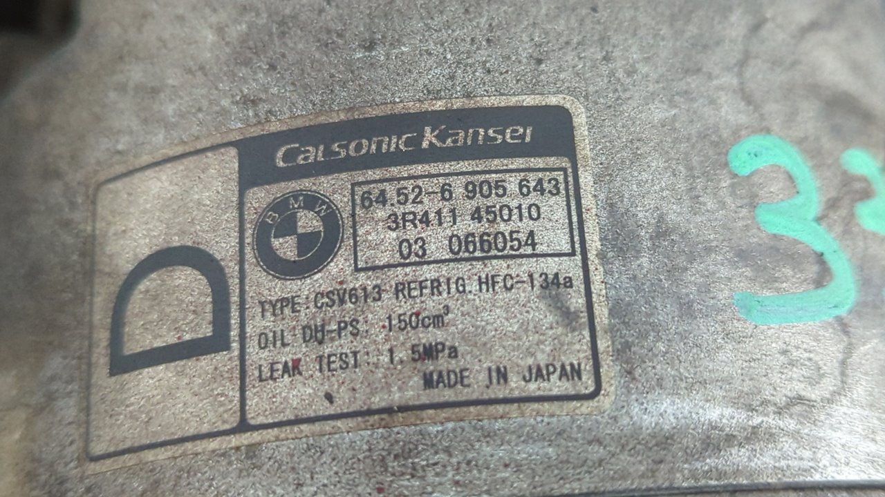 COMPRESOR AIRE ACONDICIONADO BMW SERIE 3 COMPACT (E46) - vista 4