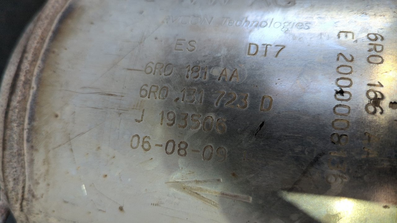 FILTRO DE PARTICULAS VOLKSWAGEN POLO (6R1) - vista 10