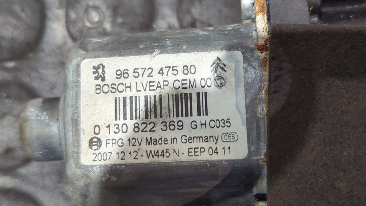 MOTOR ELEVALUNAS TRASERO DERECHO PEUGEOT 308 - vista 2