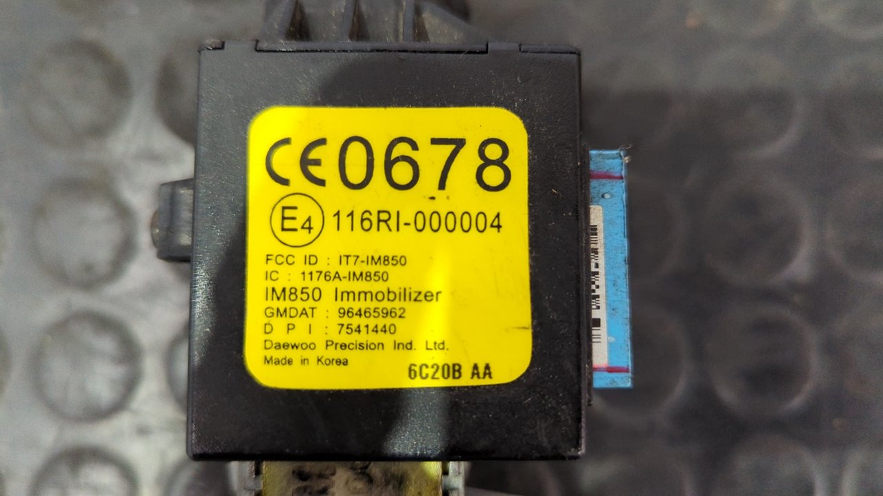 CONMUTADOR DE ARRANQUE CHEVROLET MATIZ 0.8 - vista 7